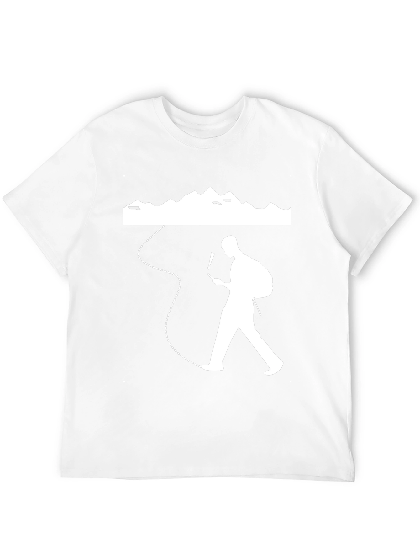 Lost Hiker Graphic Tee - Black Cotton T-Shirt