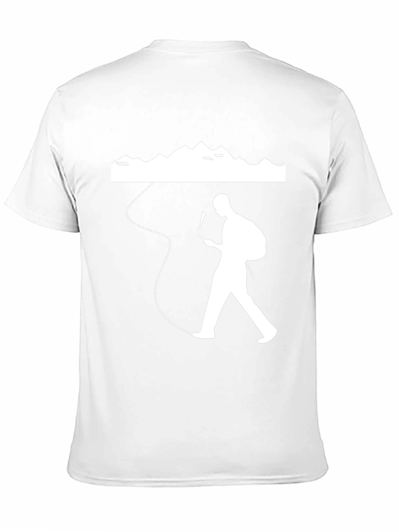 Lost Hiker Graphic Tee - Black Cotton T-Shirt