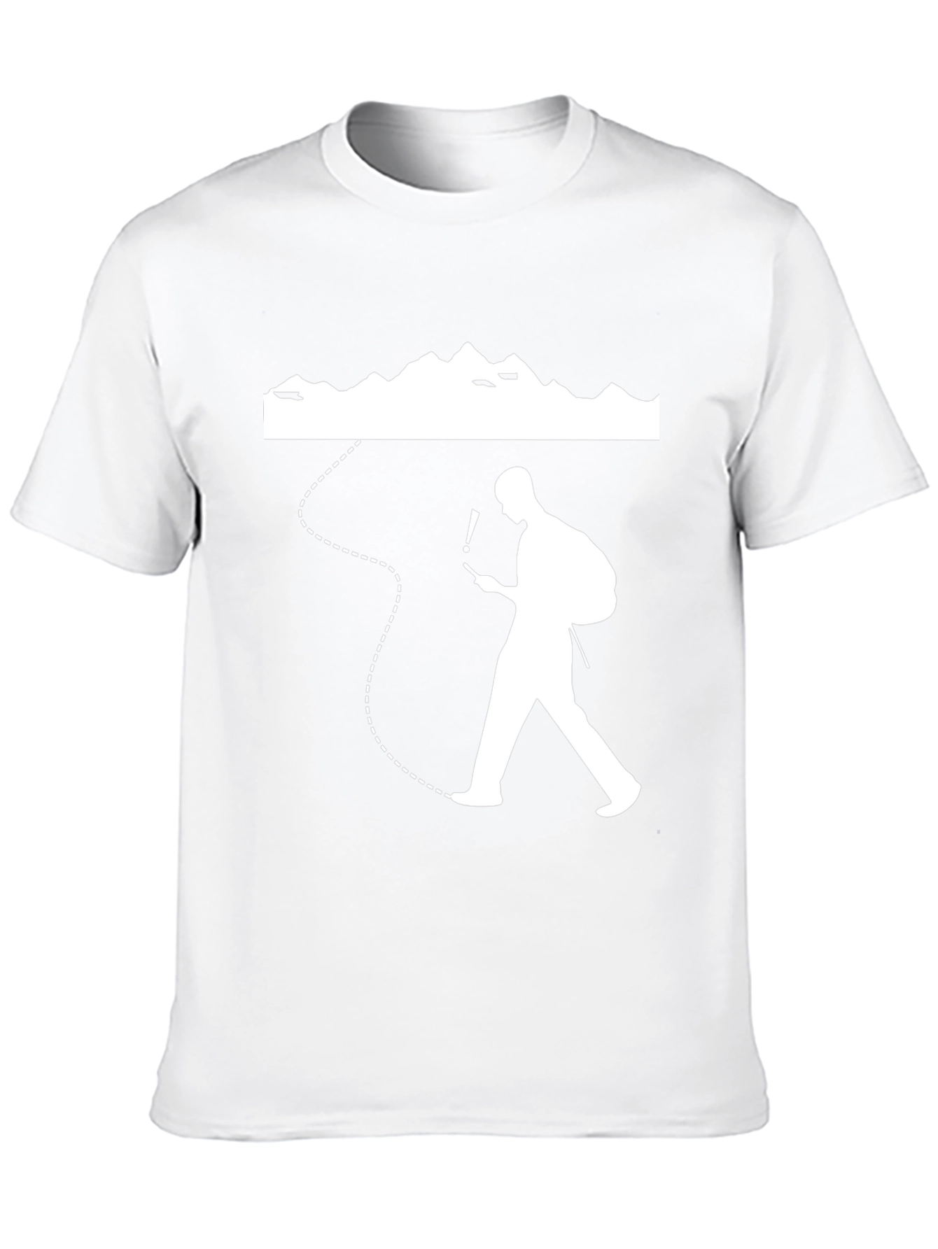Lost Hiker Graphic Tee - Black Cotton T-Shirt