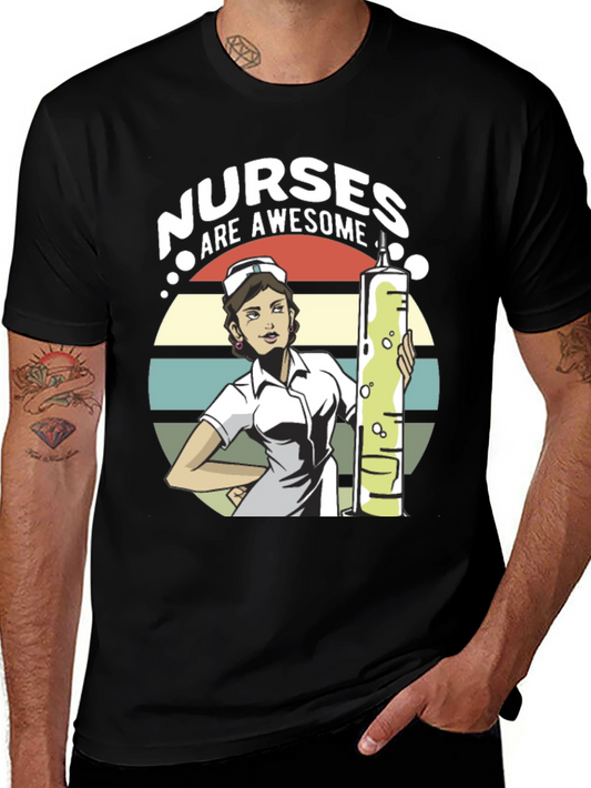 Nurses Are Awesome Graphic T-Shirt