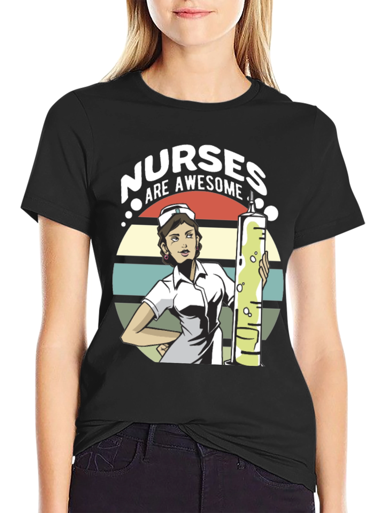 Nurses Are Awesome Graphic T-Shirt