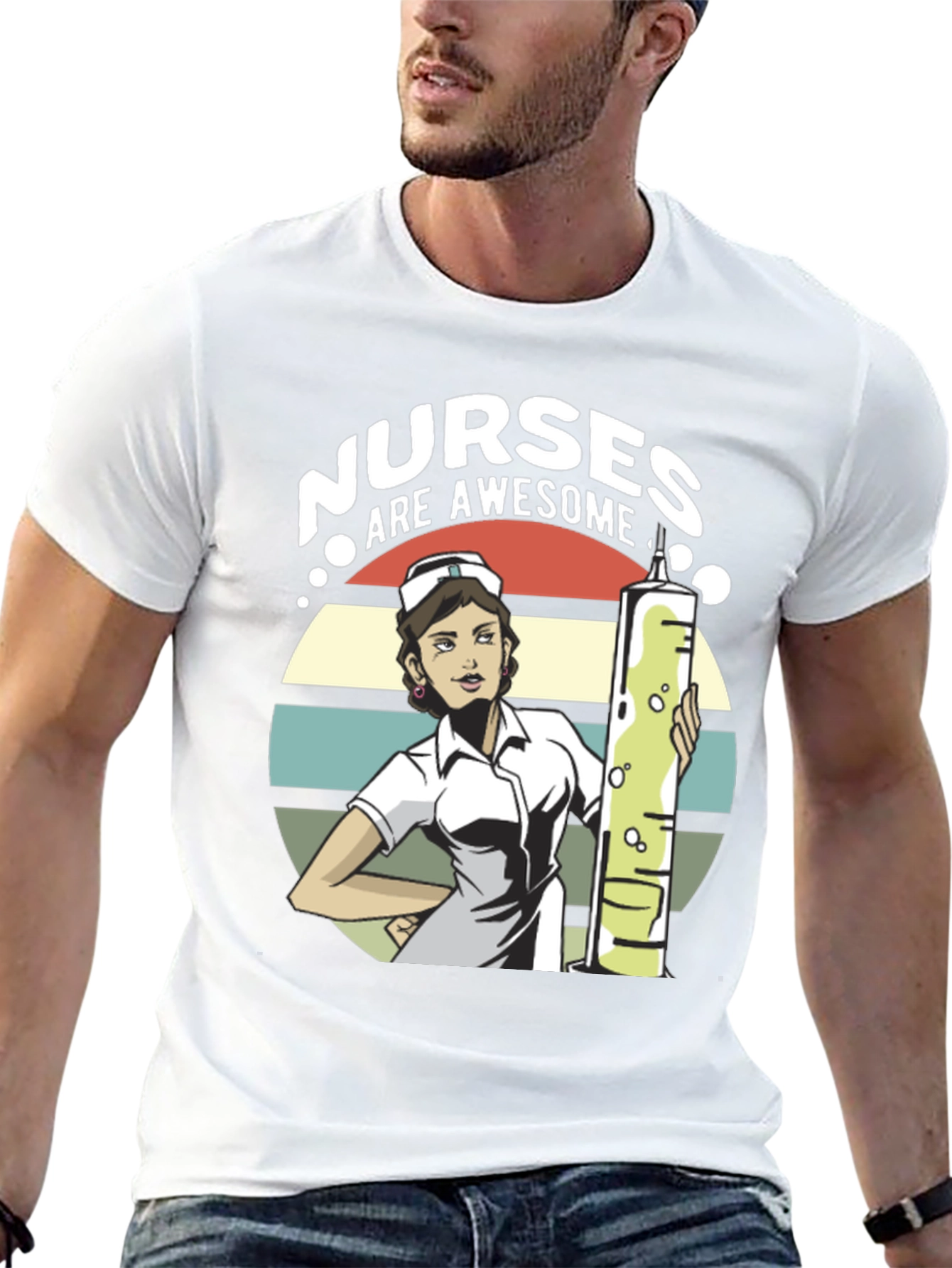 Nurses Are Awesome Graphic T-Shirt
