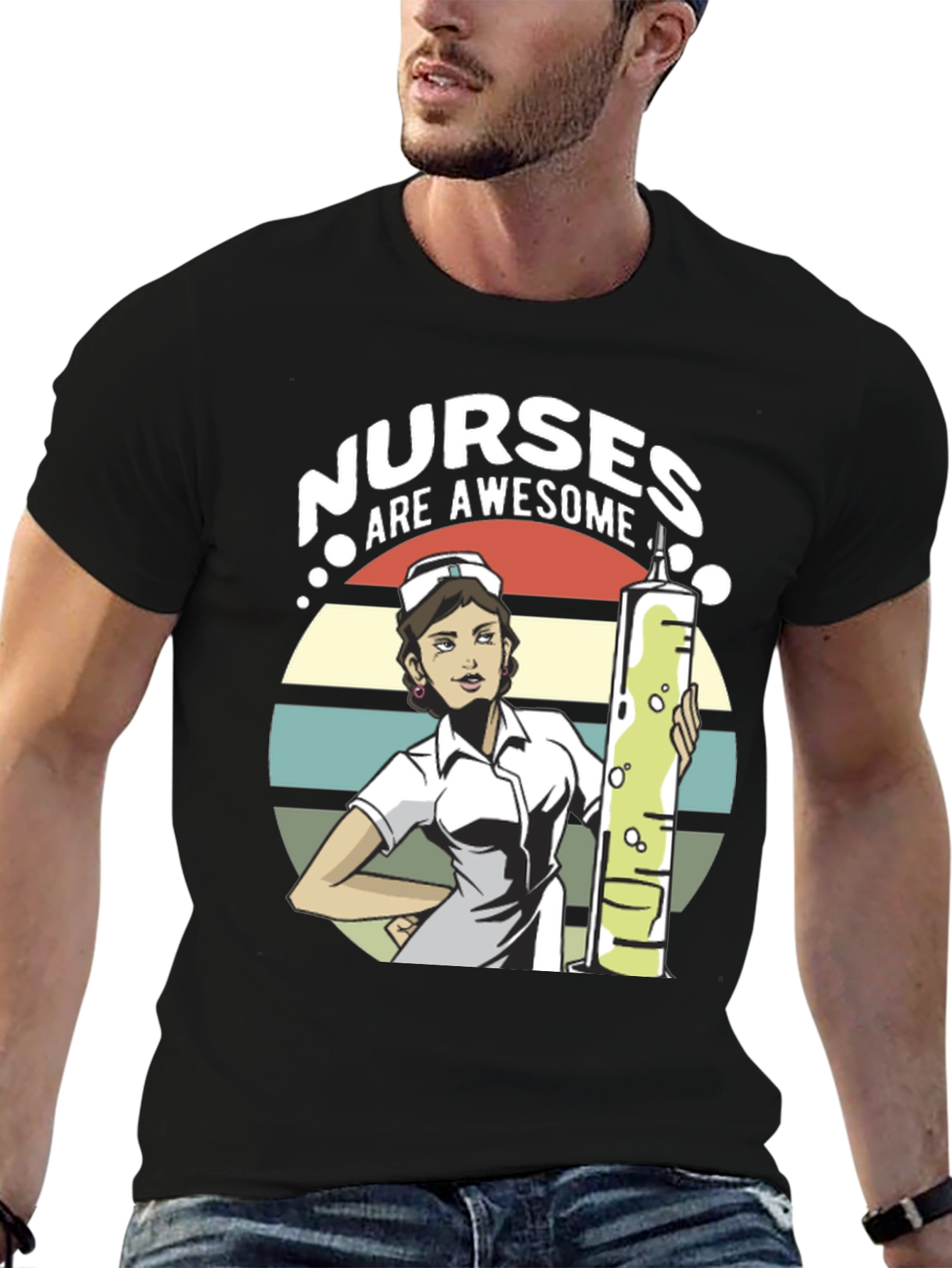 Nurses Are Awesome Graphic T-Shirt