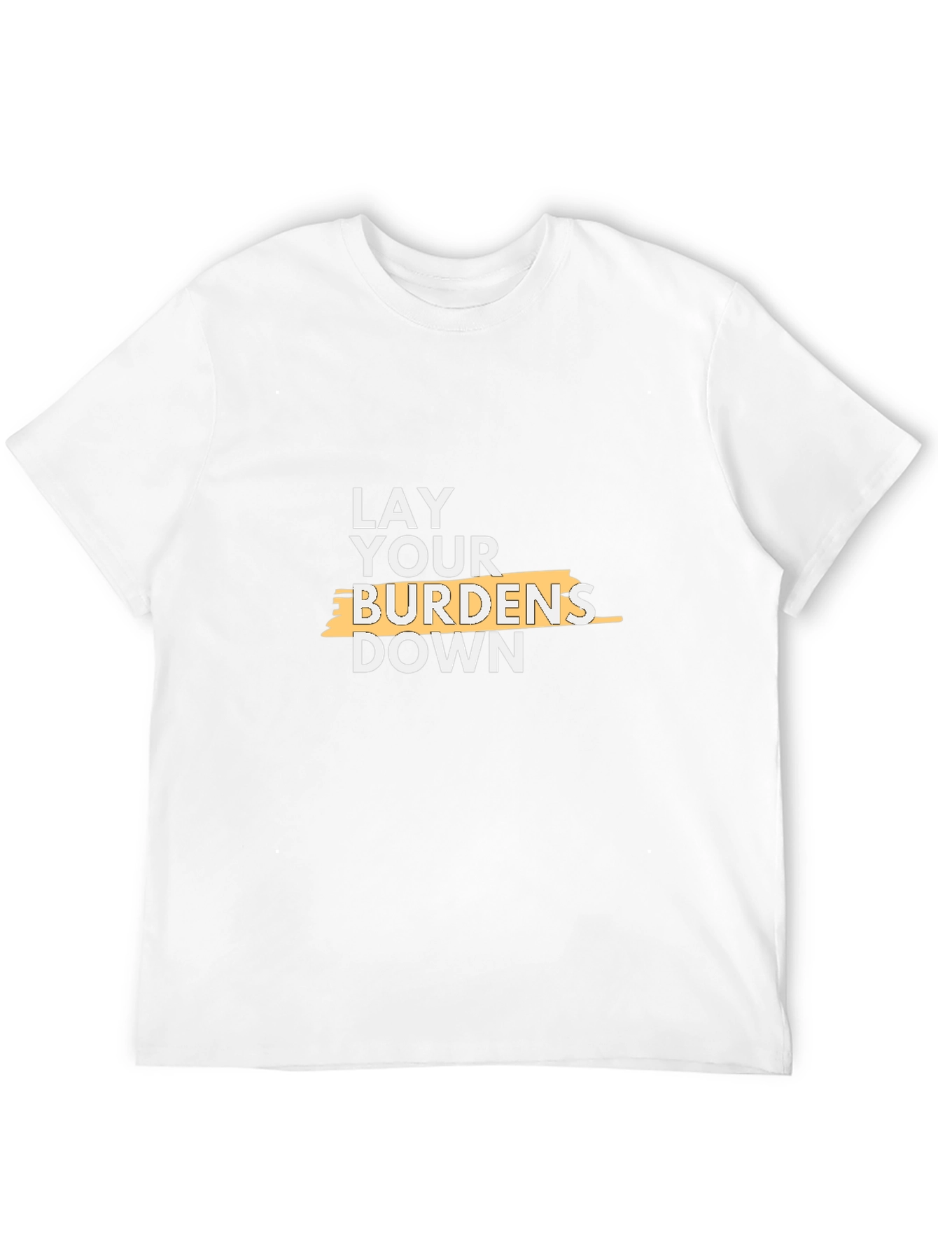 Lay Your Burdens Down Black Graphic Tee