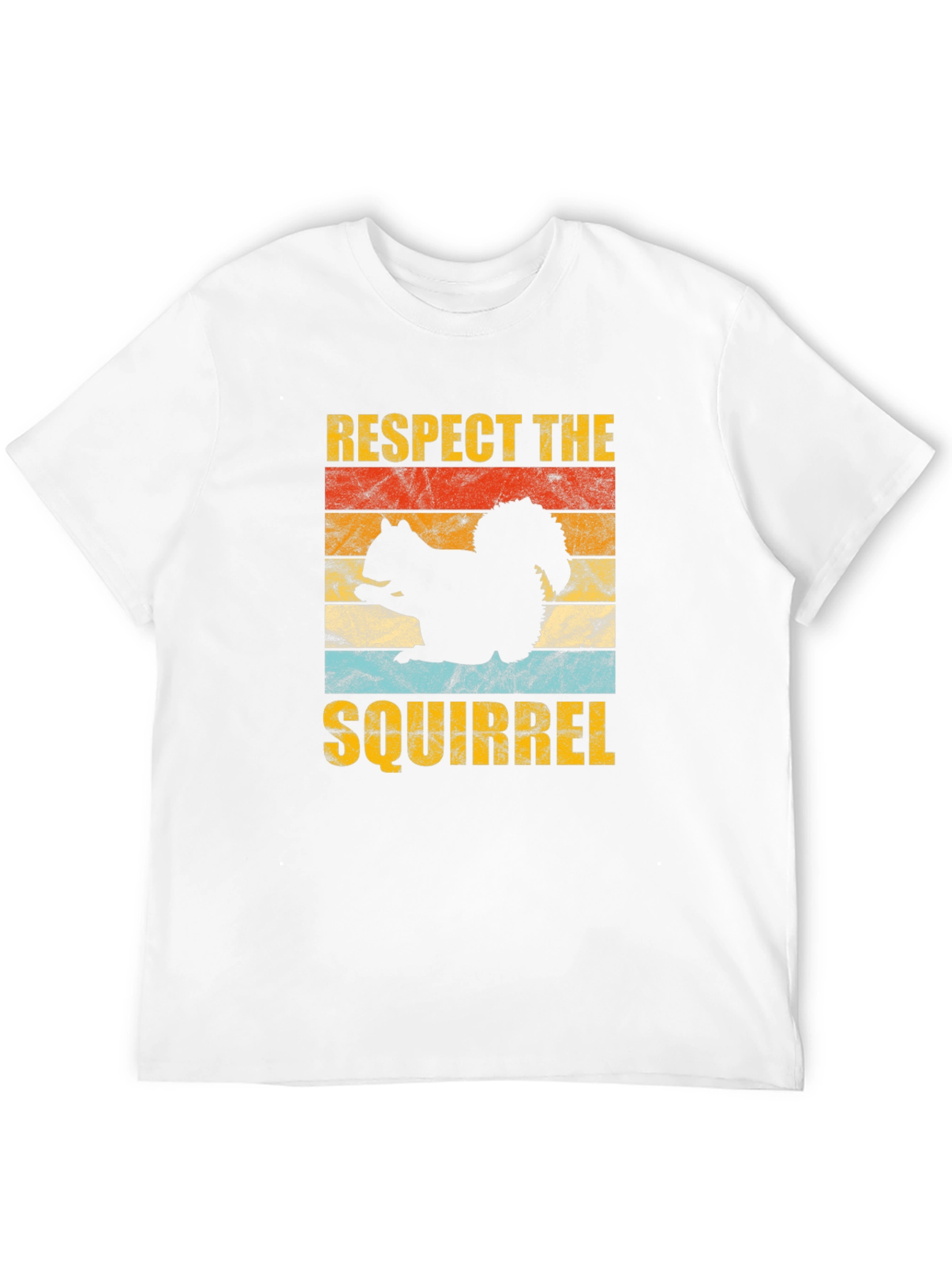 Respect The Squirrel Graphic Tee Retro Style