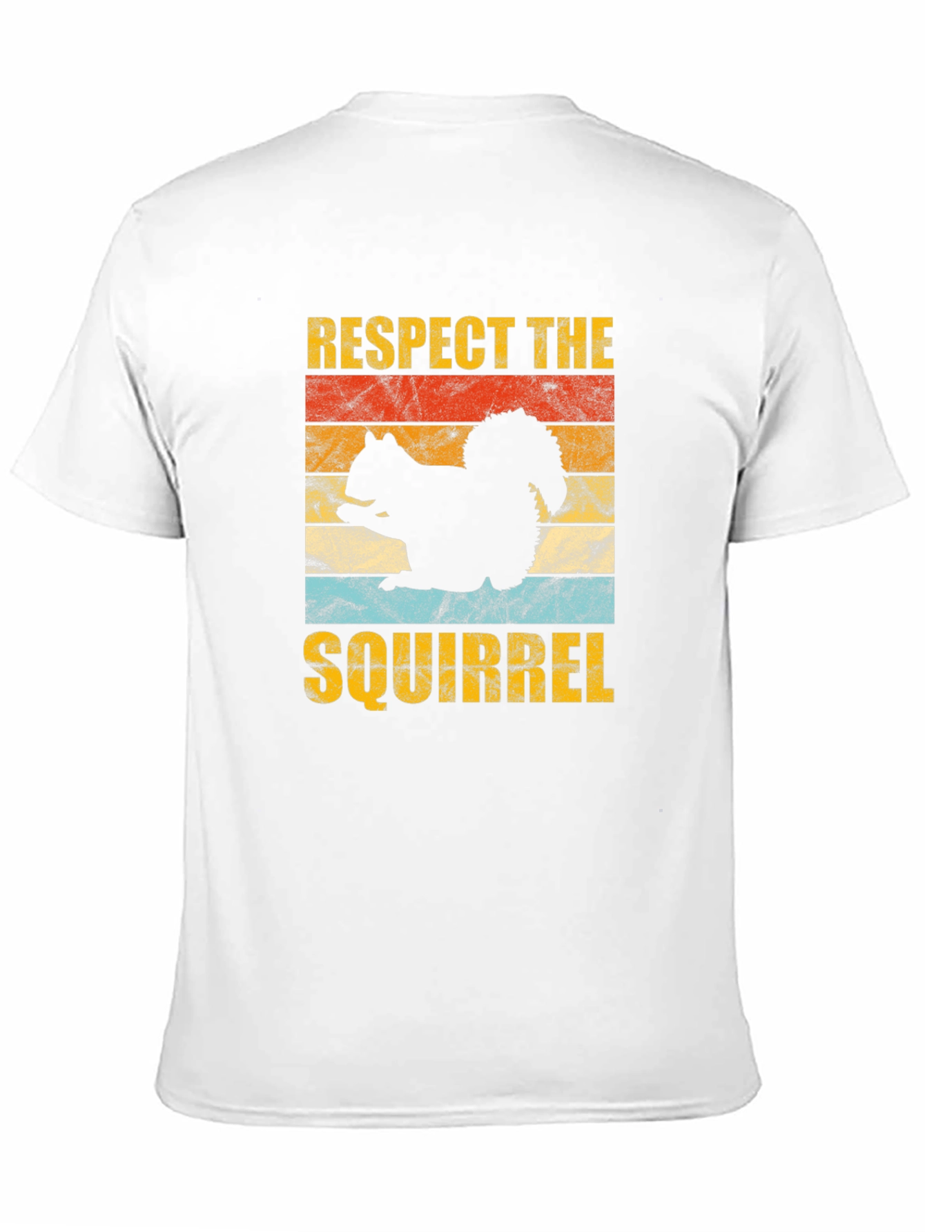 Respect The Squirrel Graphic Tee Retro Style