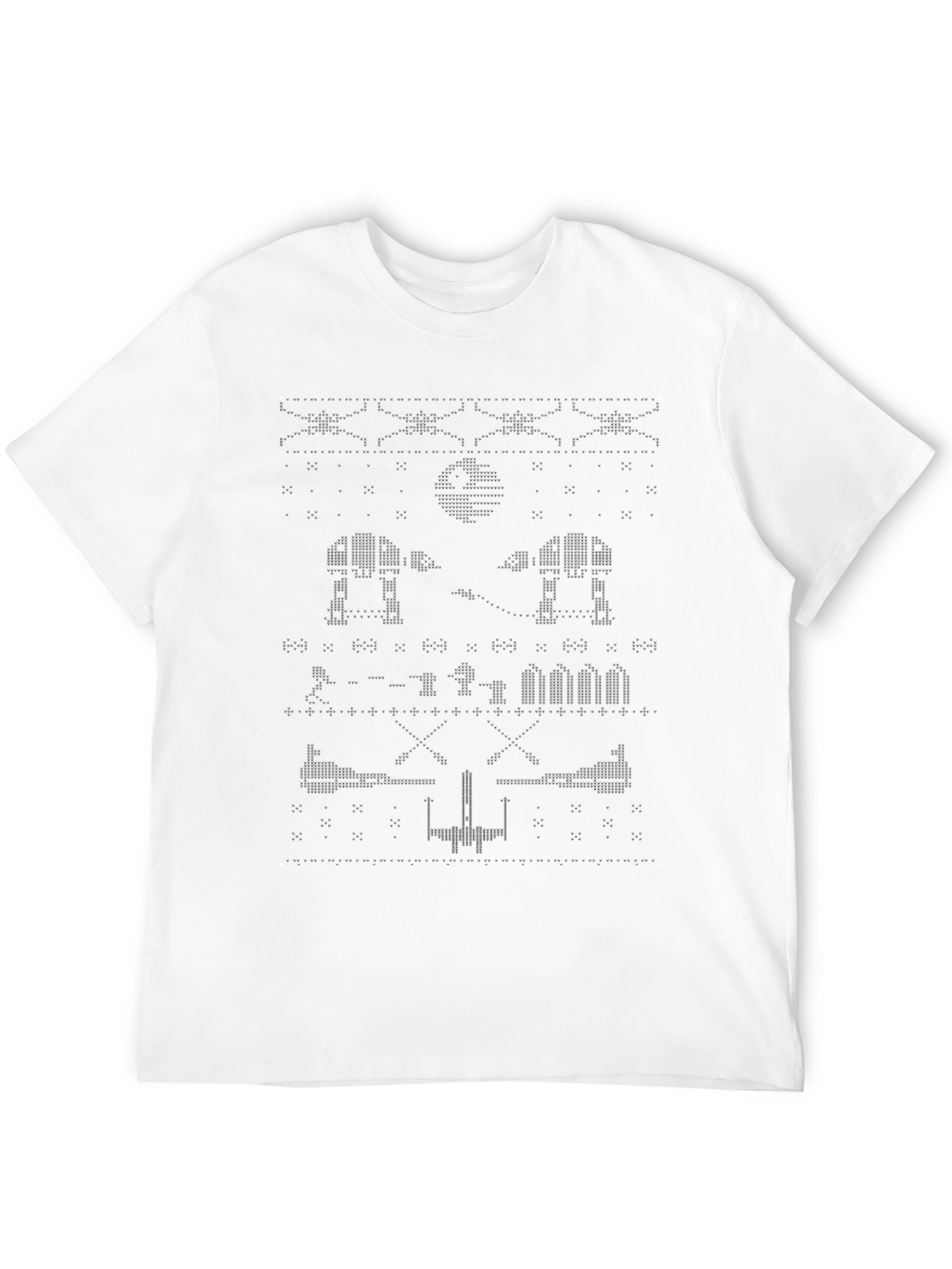 Star Wars ASCII Art Black T-Shirt