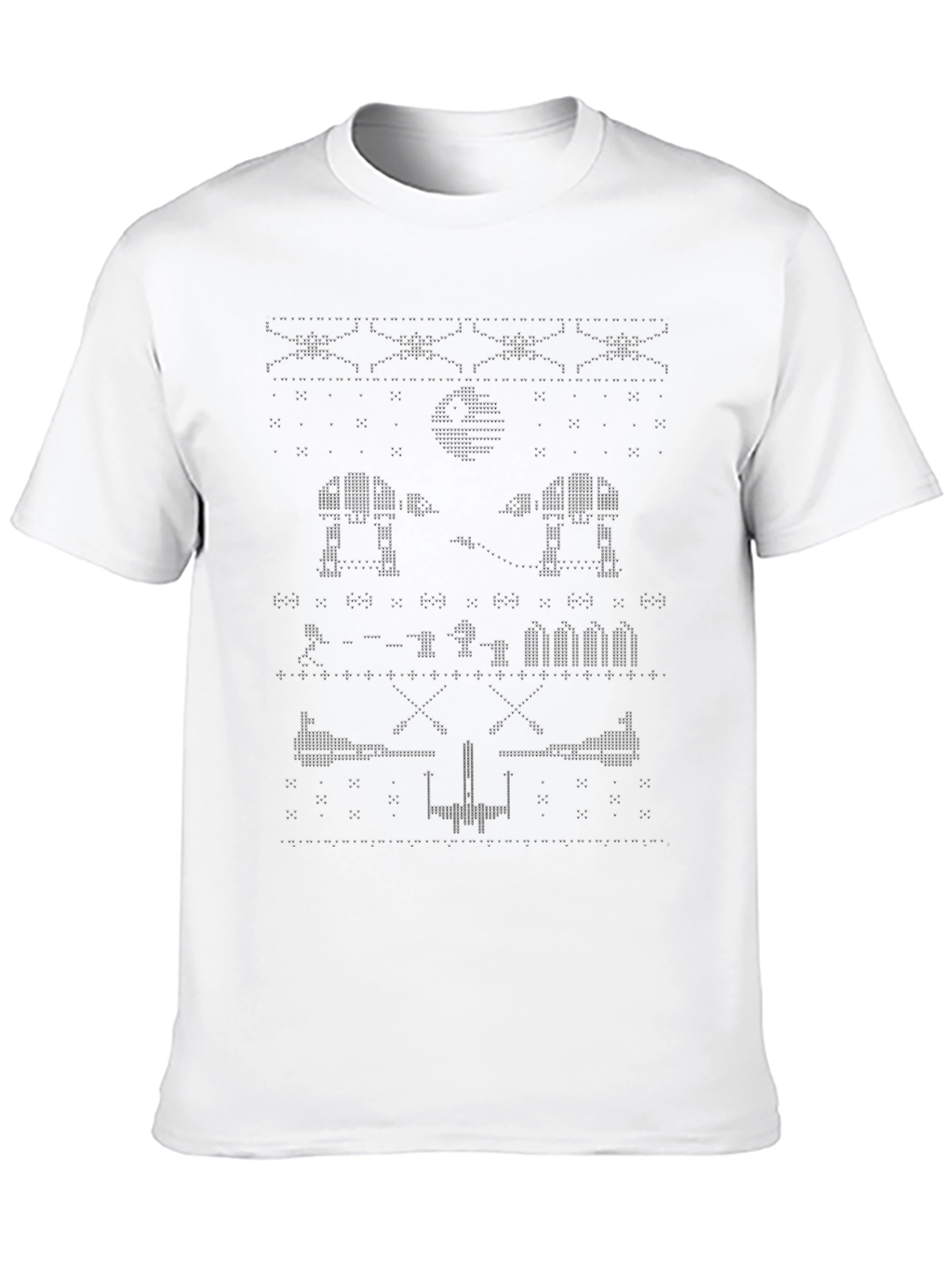 Star Wars ASCII Art Black T-Shirt