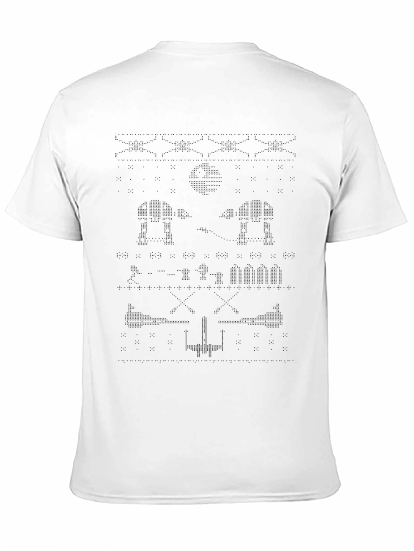 Star Wars ASCII Art Black T-Shirt