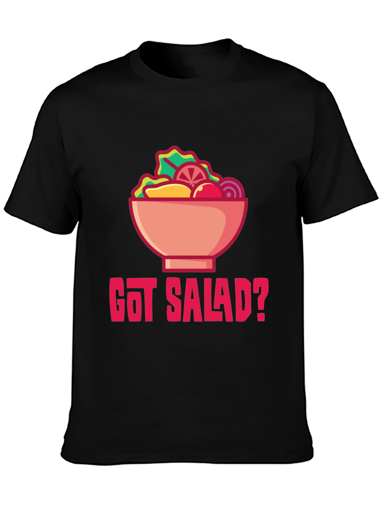 Got Salad? Graphic Tee - Black Cotton Blend