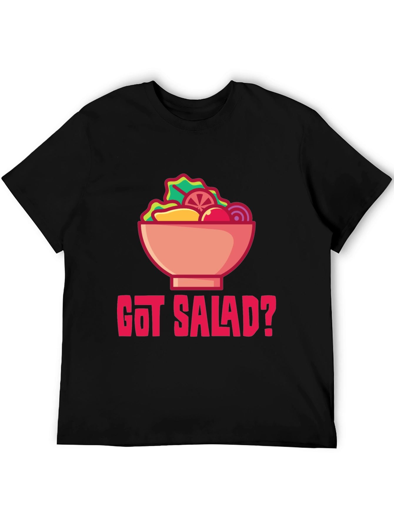 Got Salad? Graphic Tee - Black Cotton Blend