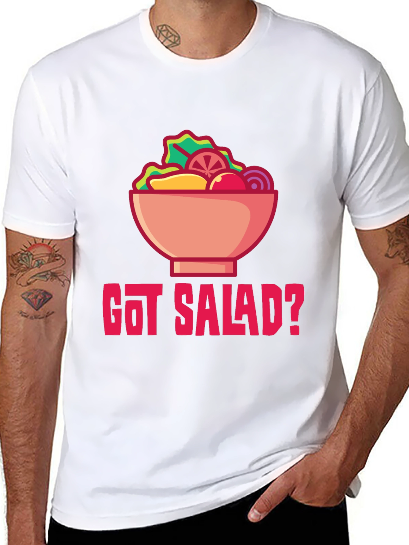 Got Salad? Graphic Tee - Black Cotton Blend