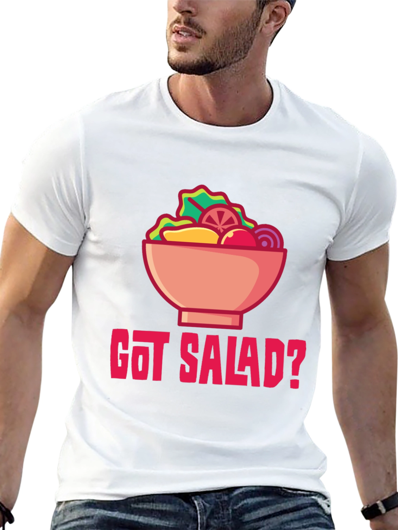 Got Salad? Graphic Tee - Black Cotton Blend