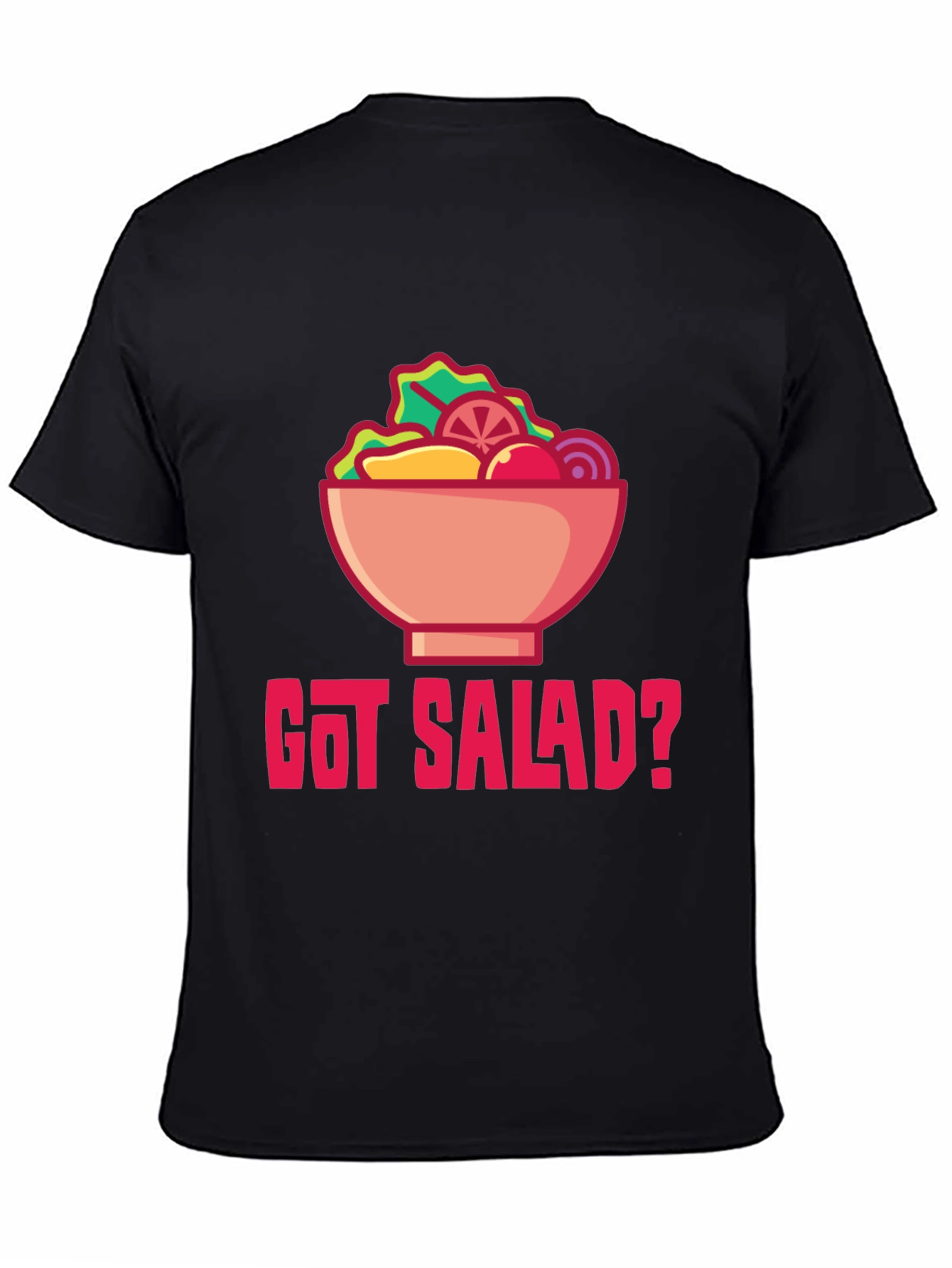 Got Salad? Graphic Tee - Black Cotton Blend