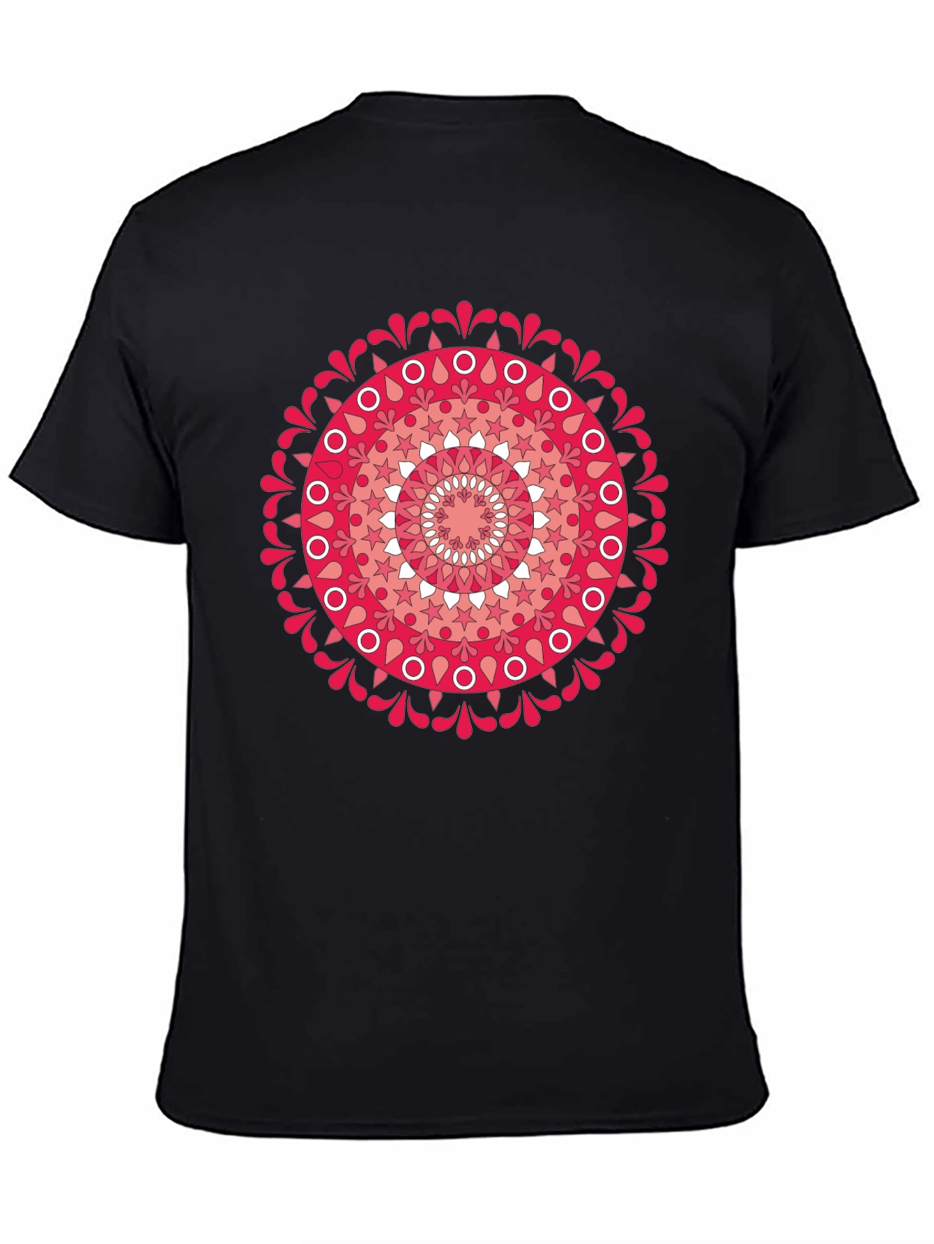 Mandala Graphic Tee - Mens Black T-Shirt