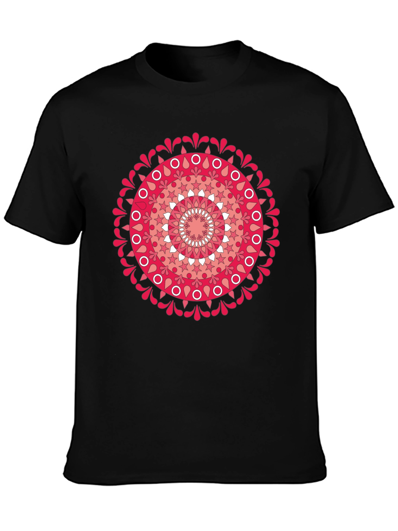 Mandala Graphic Tee - Mens Black T-Shirt