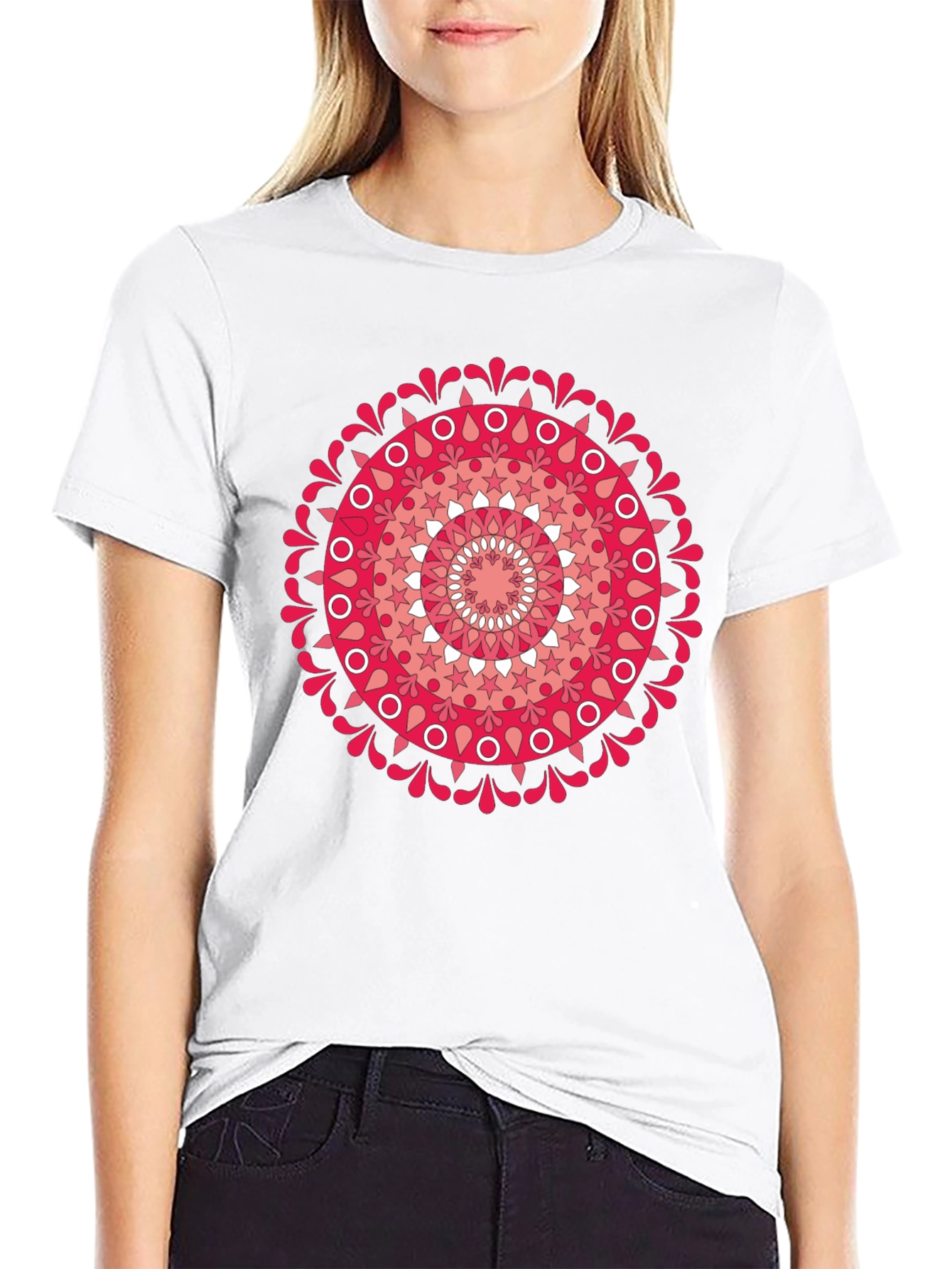 Mandala Graphic Tee - Mens Black T-Shirt