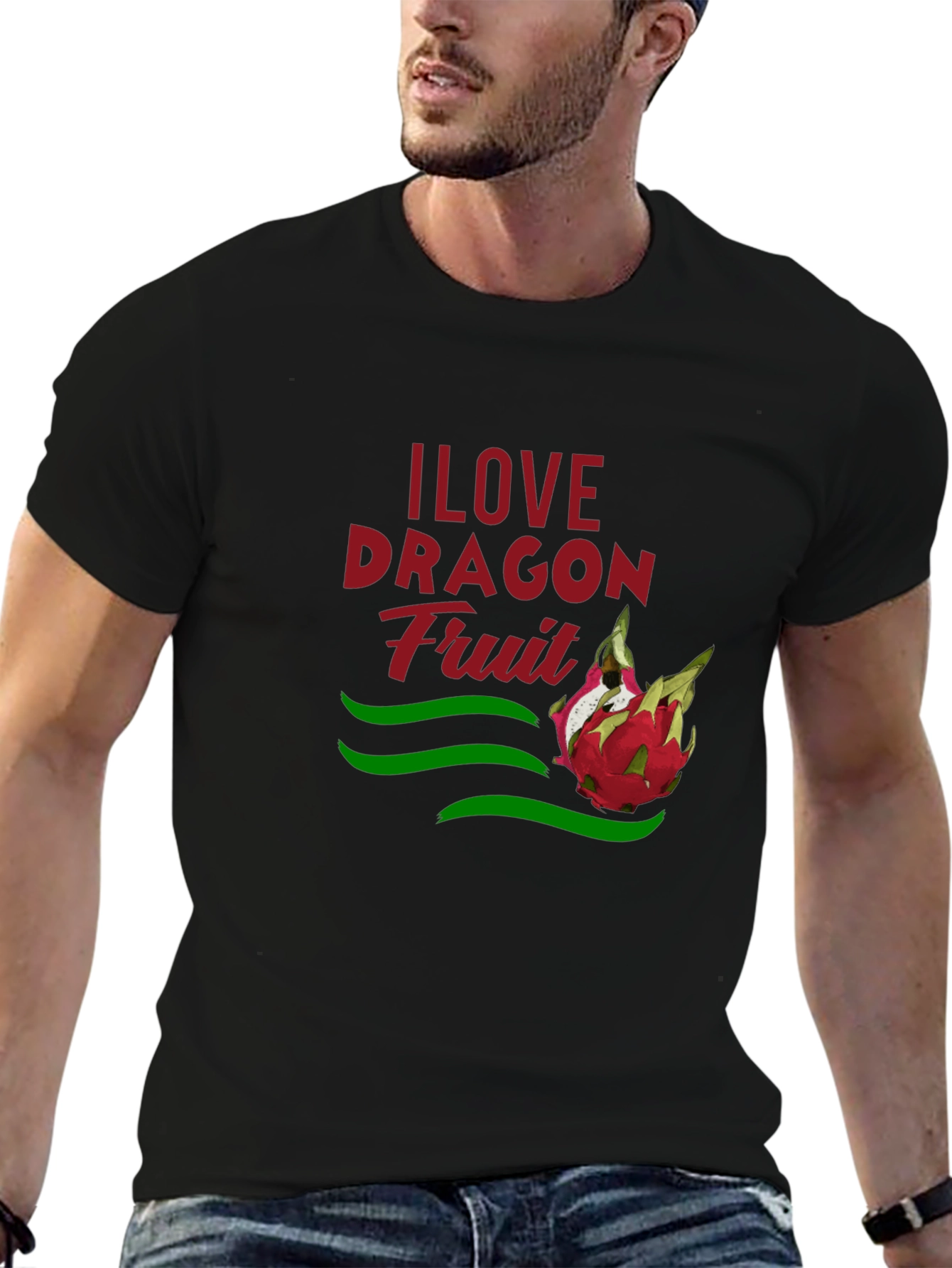 I Love Dragon Fruit Graphic T-Shirt