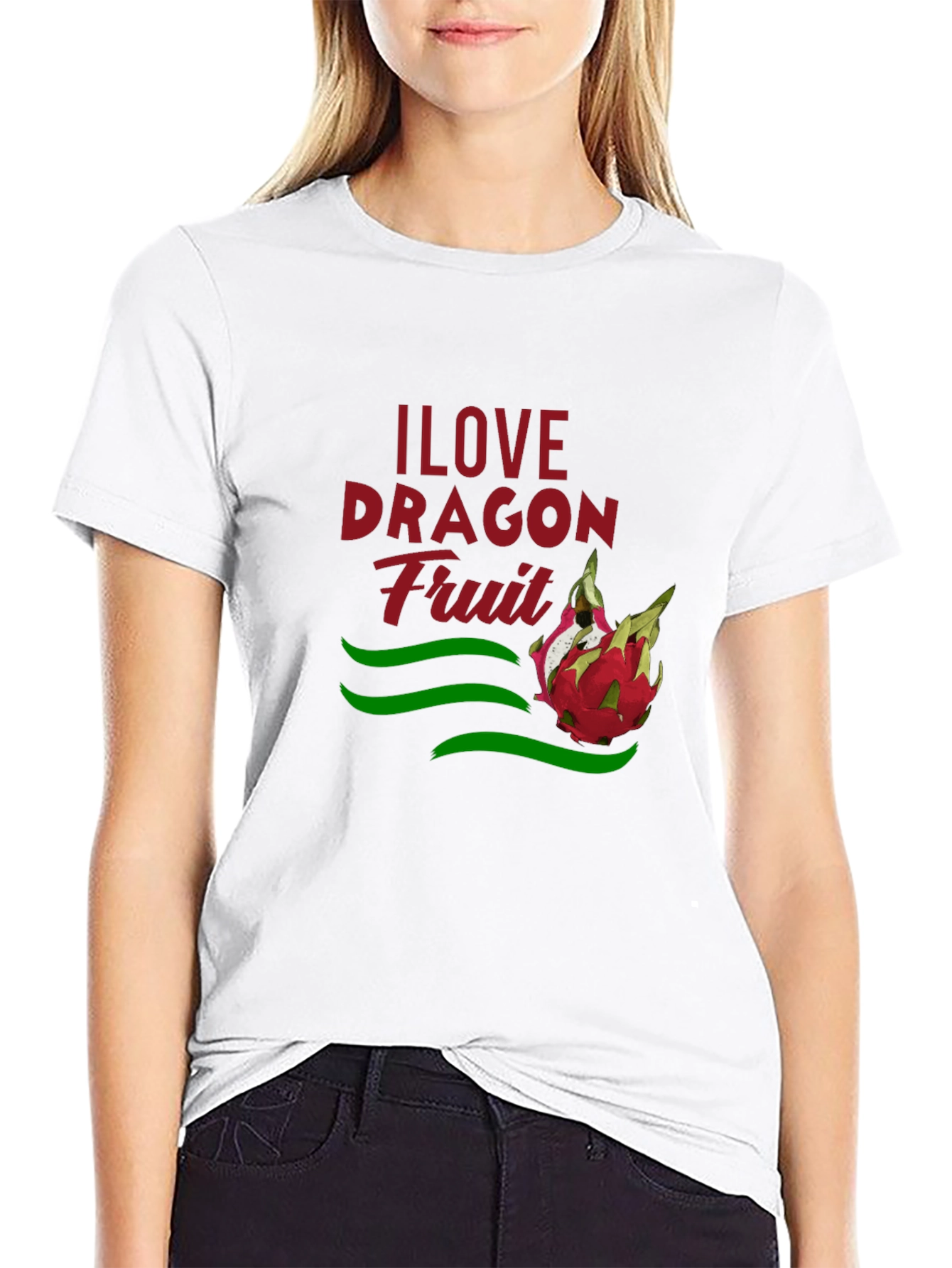 I Love Dragon Fruit Graphic T-Shirt