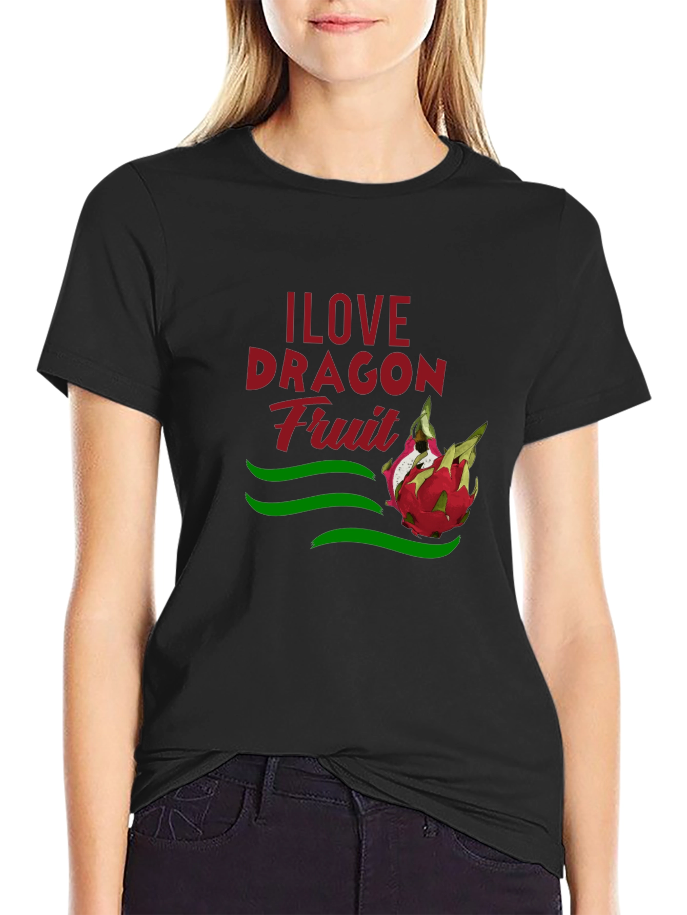 I Love Dragon Fruit Graphic T-Shirt