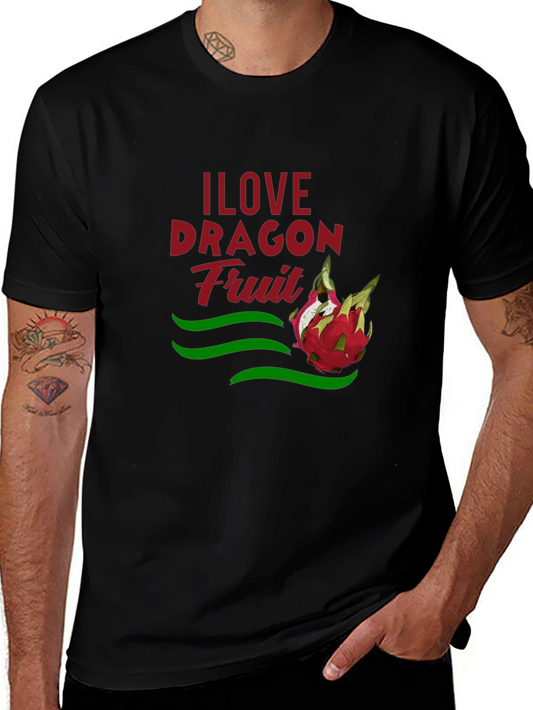 I Love Dragon Fruit Graphic T-Shirt