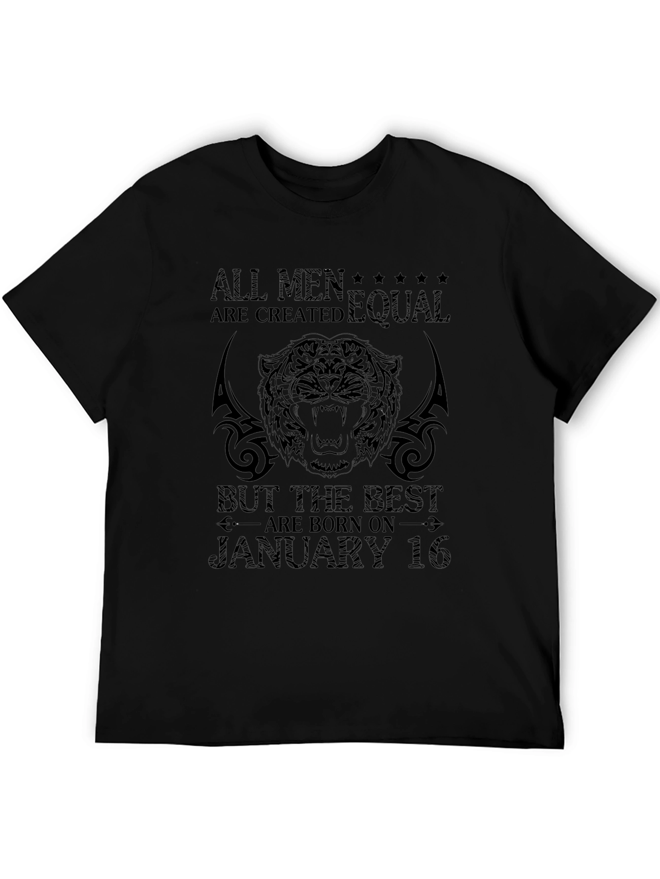 All Men Are Created Equal Black Graphic Tee