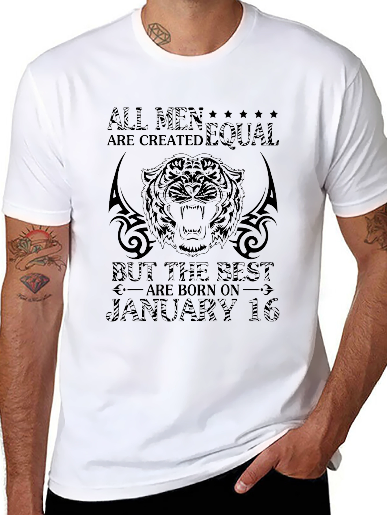 All Men Are Created Equal Black Graphic Tee