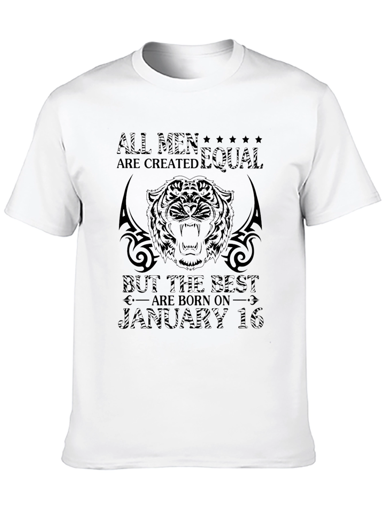 All Men Are Created Equal Black Graphic Tee