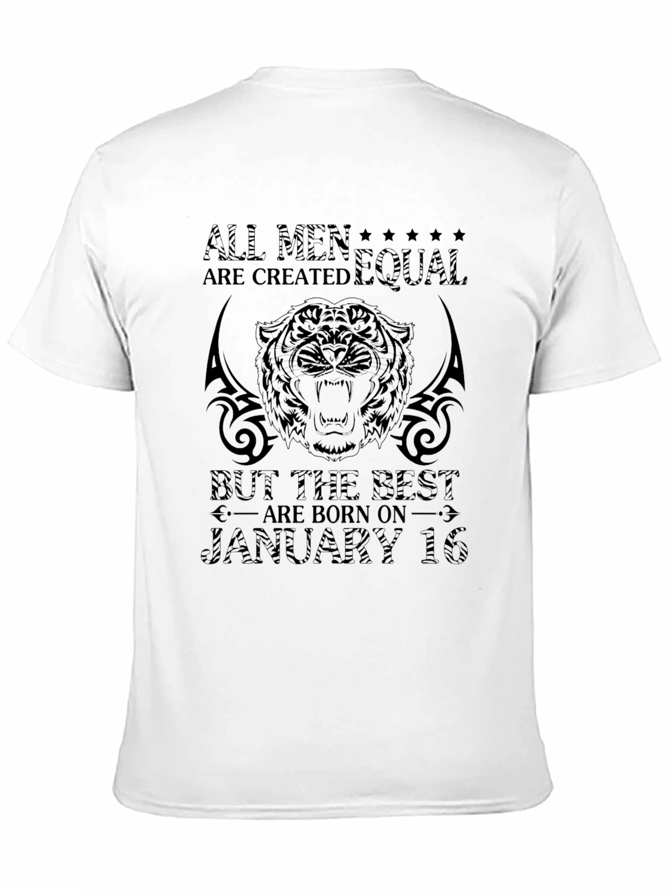 All Men Are Created Equal Black Graphic Tee