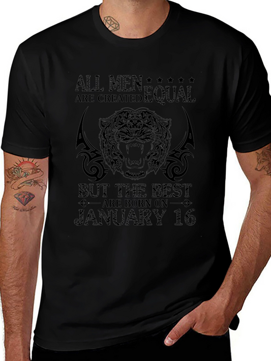 All Men Are Created Equal Black Graphic Tee