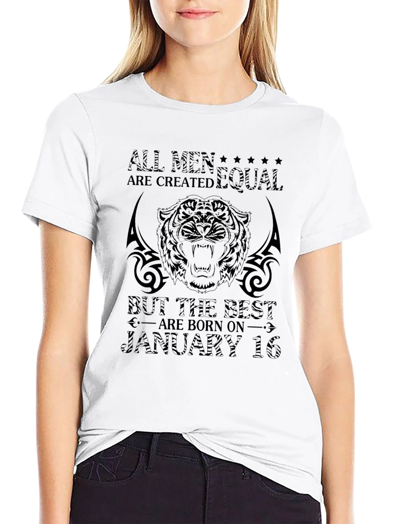All Men Are Created Equal Black Graphic Tee