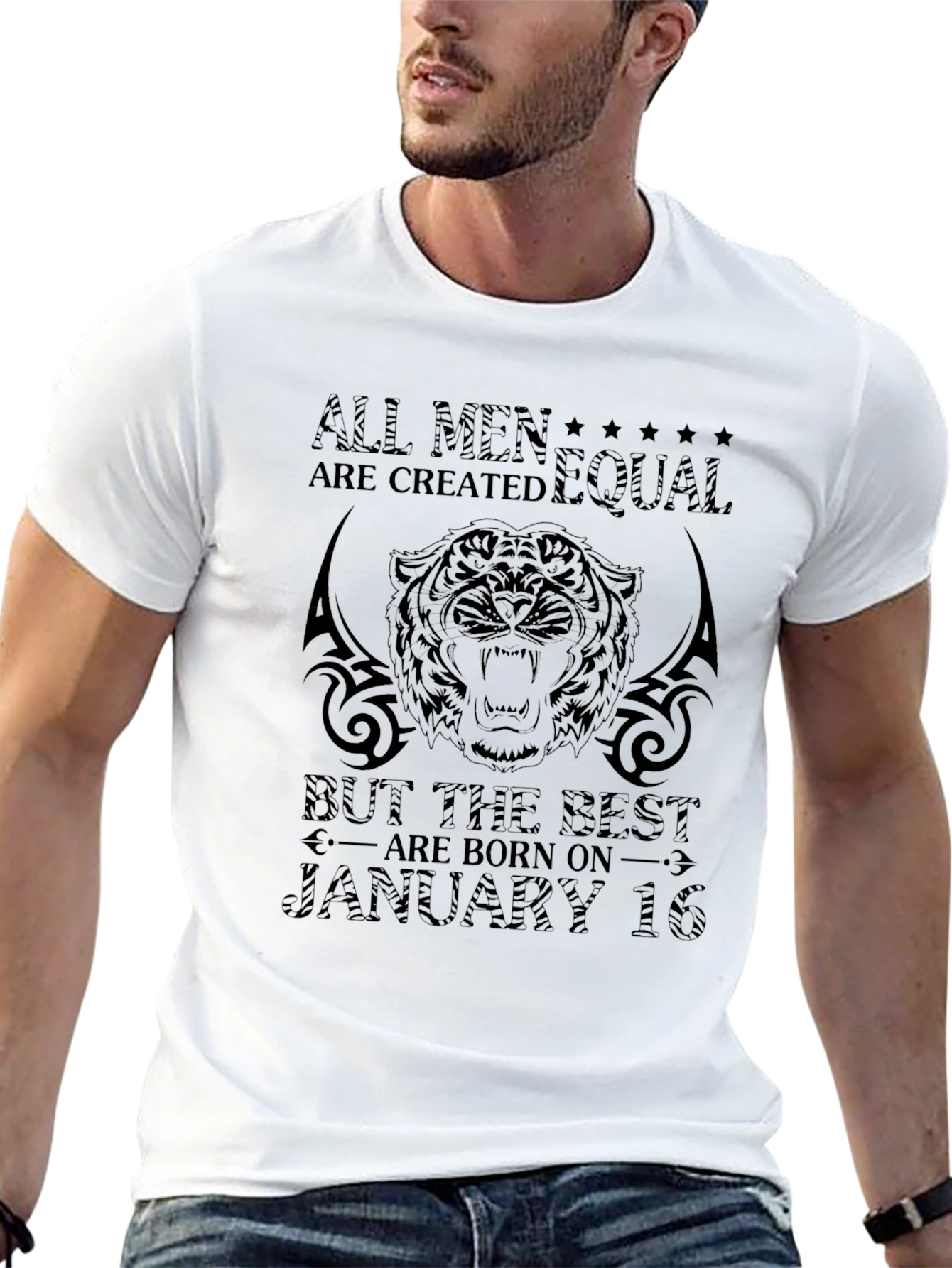 All Men Are Created Equal Black Graphic Tee