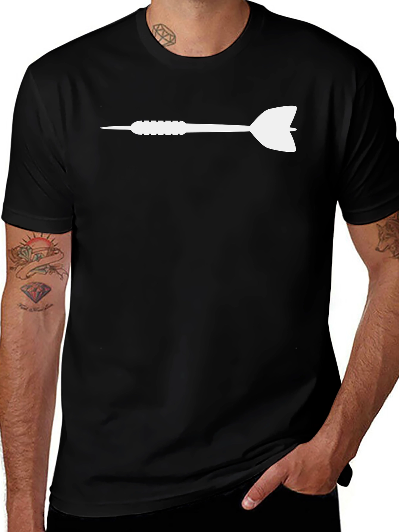 Dart Tee - Classic Black Dartboard Sport T-Shirt