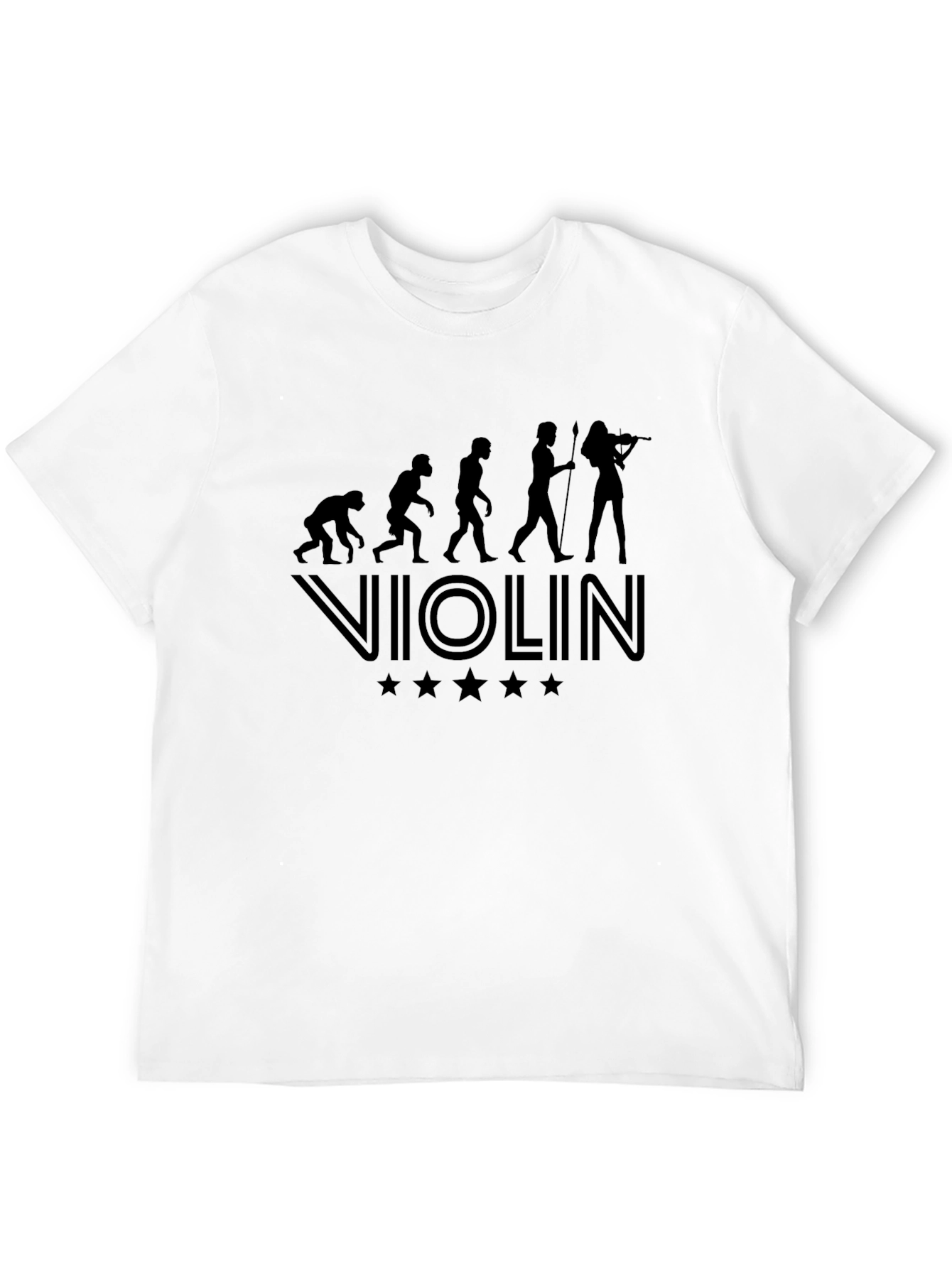Violin Evolution Black T-Shirt - Musician Tee