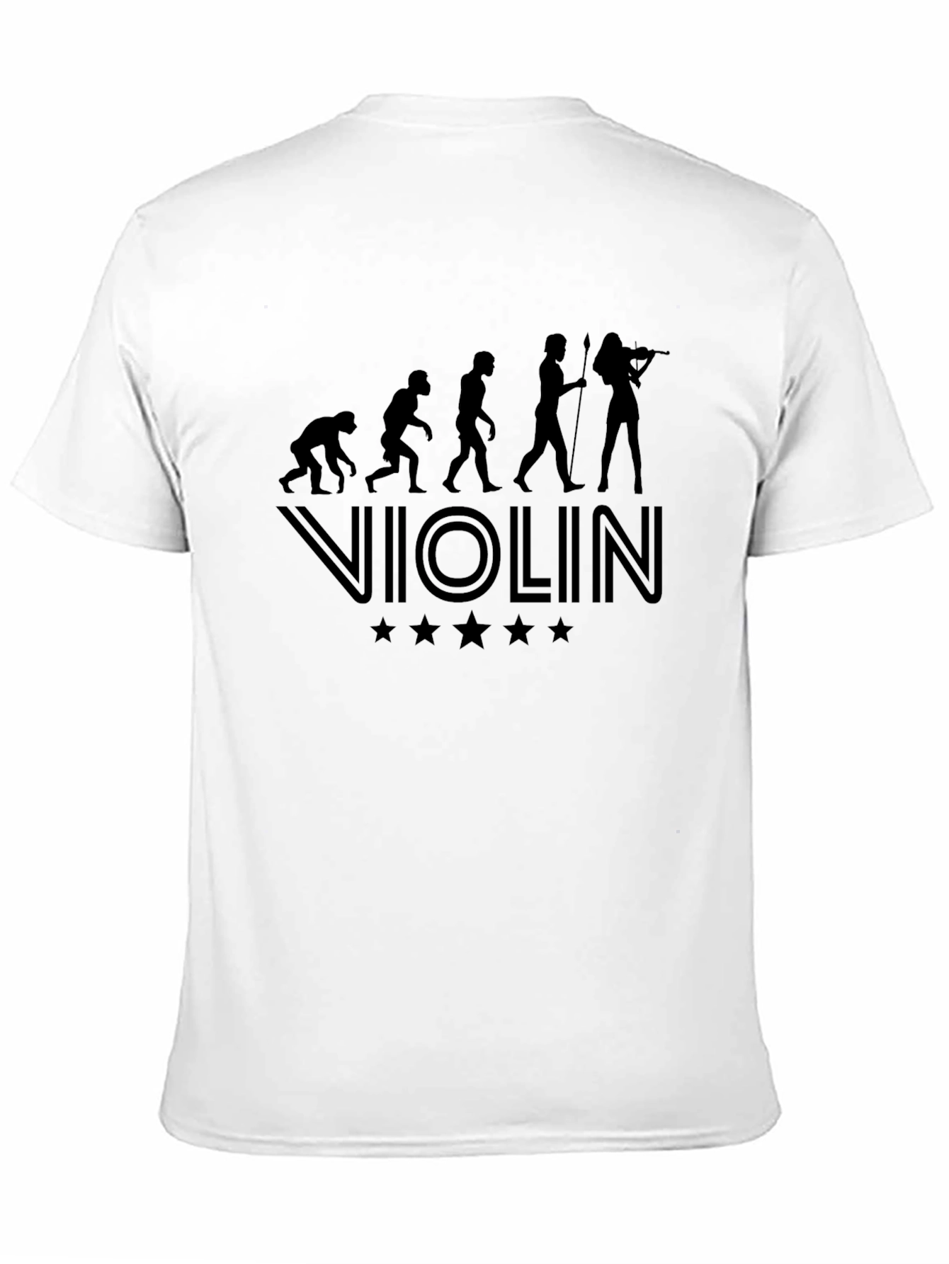 Violin Evolution Black T-Shirt - Musician Tee