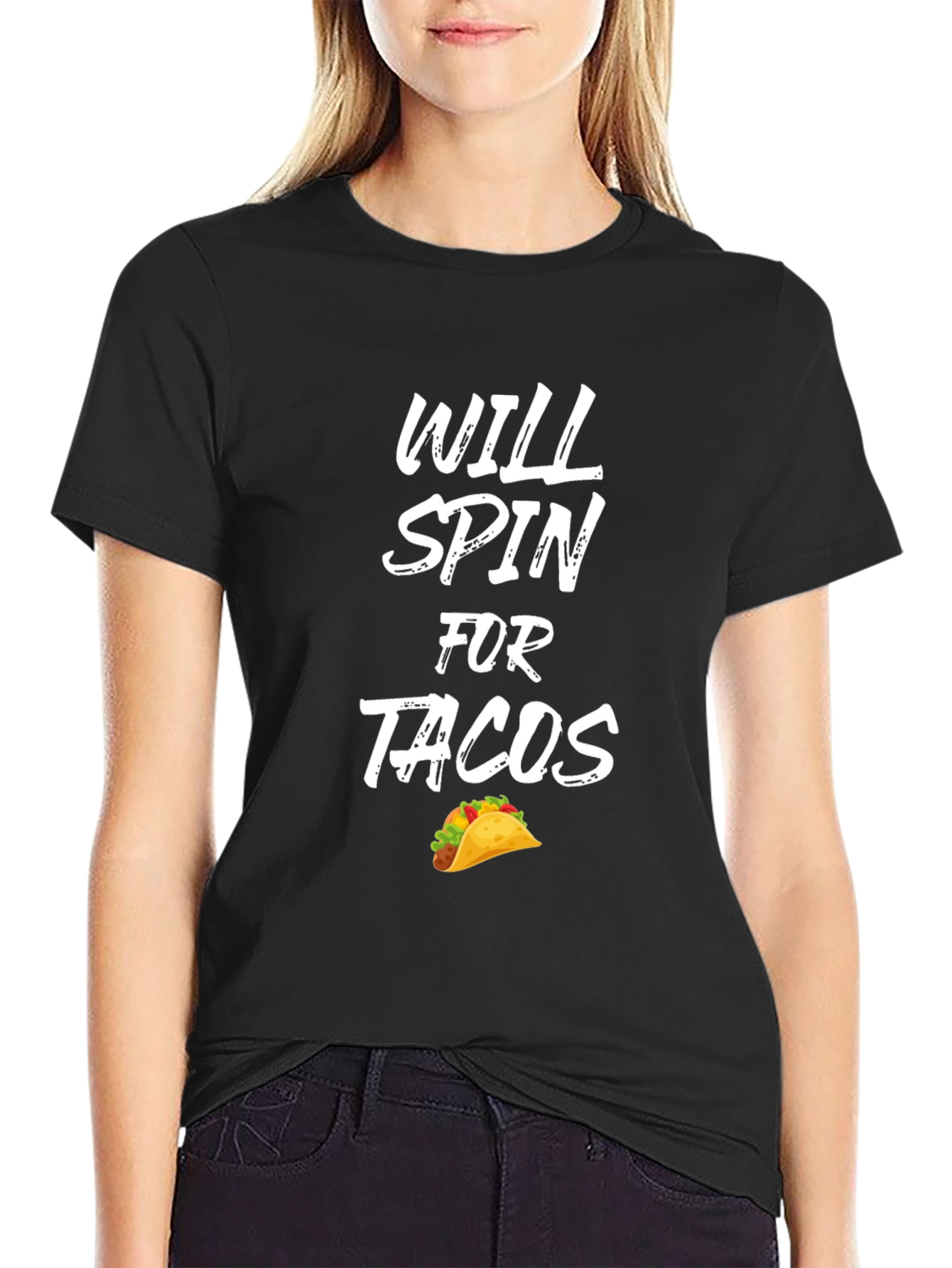Will Spin For Tacos Graphic Tee - Unisex