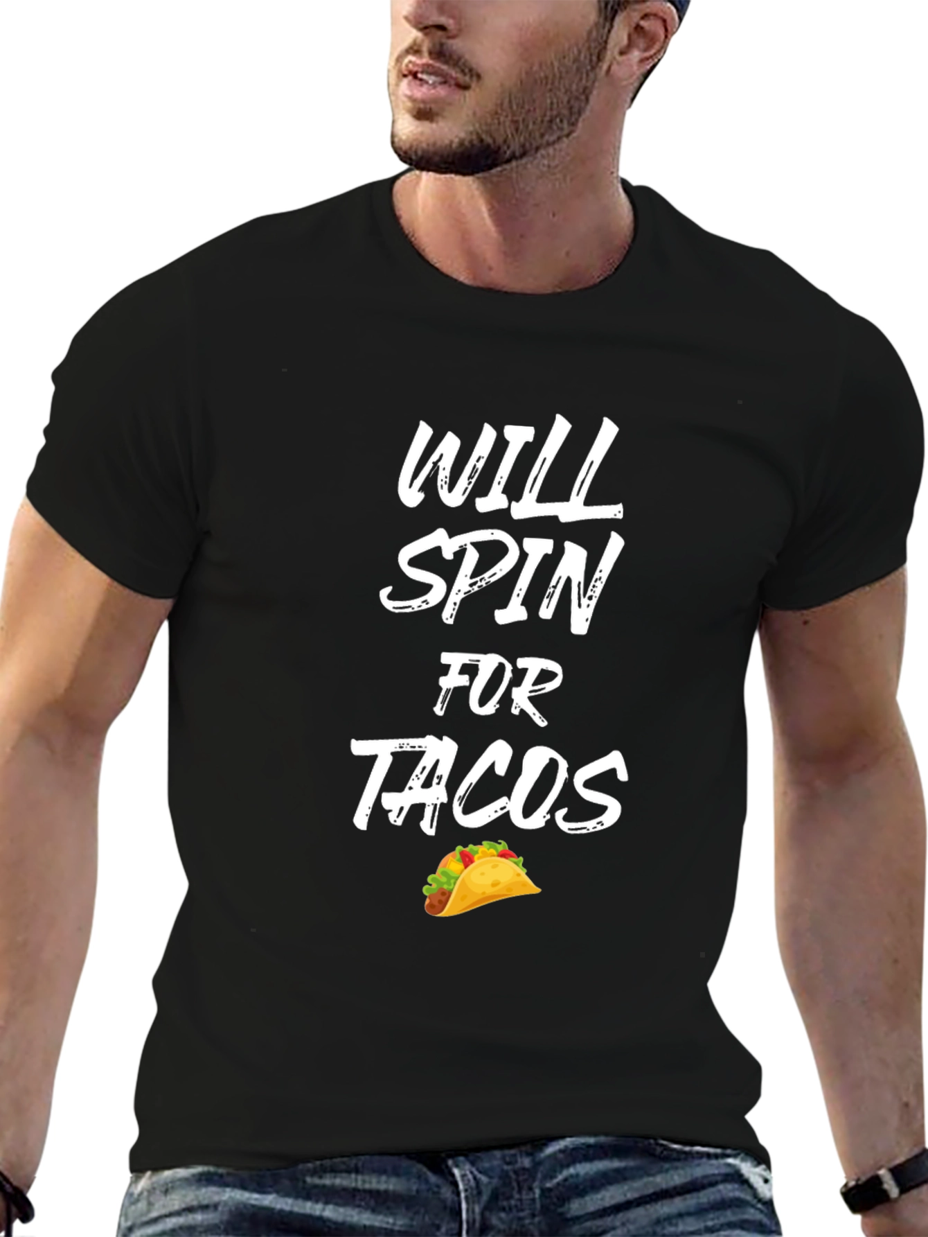 Will Spin For Tacos Graphic Tee - Unisex