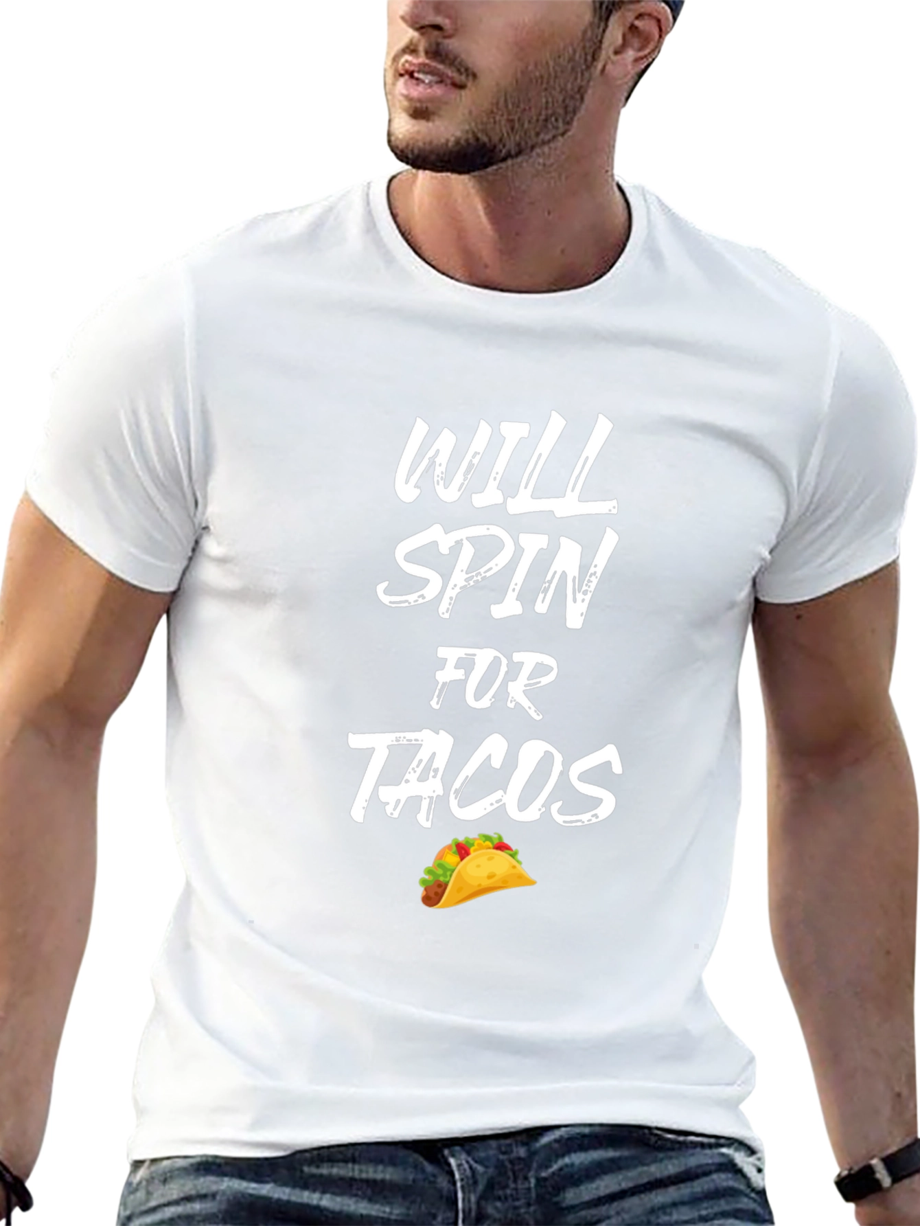 Will Spin For Tacos Graphic Tee - Unisex