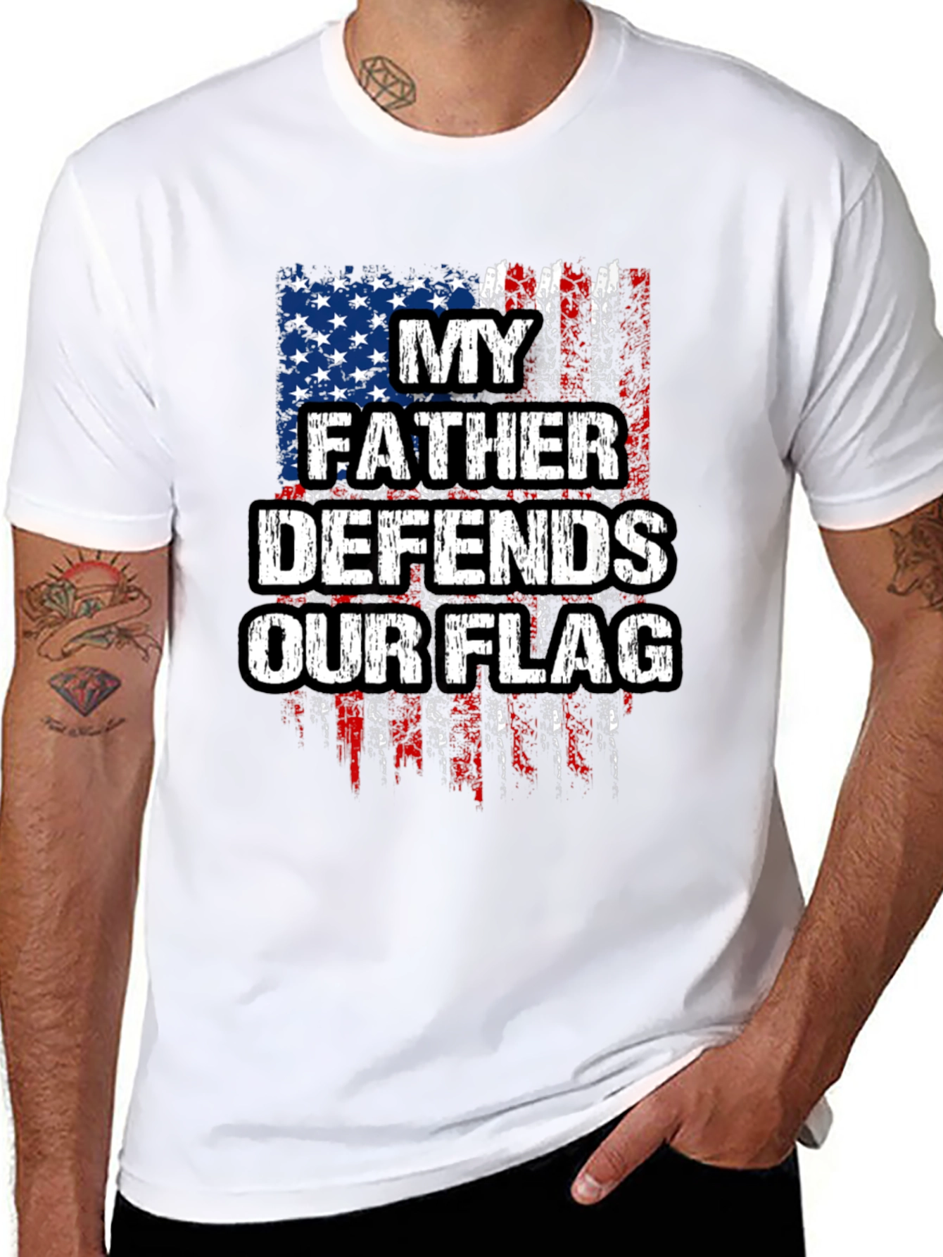 My Father Defends Our Flag T-Shirt