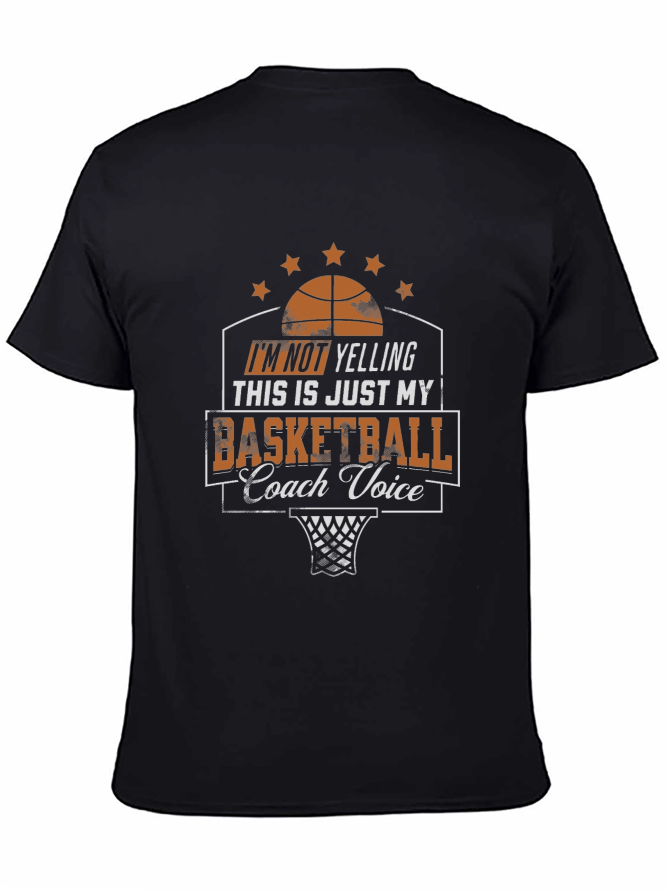 Basketball Coach Voice Graphic T-Shirt