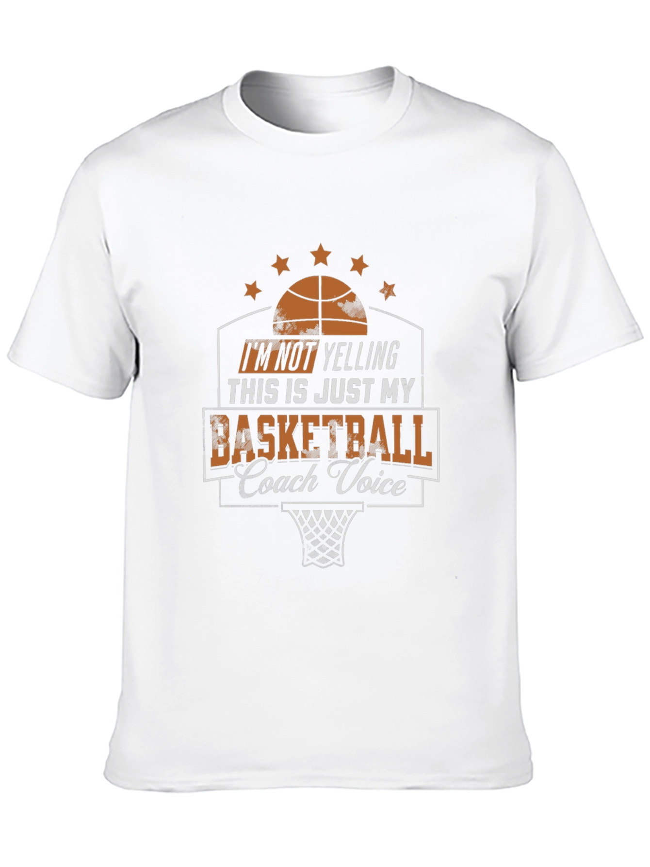 Basketball Coach Voice Graphic T-Shirt
