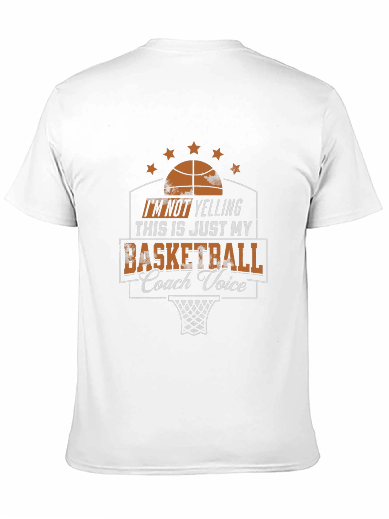 Basketball Coach Voice Graphic T-Shirt
