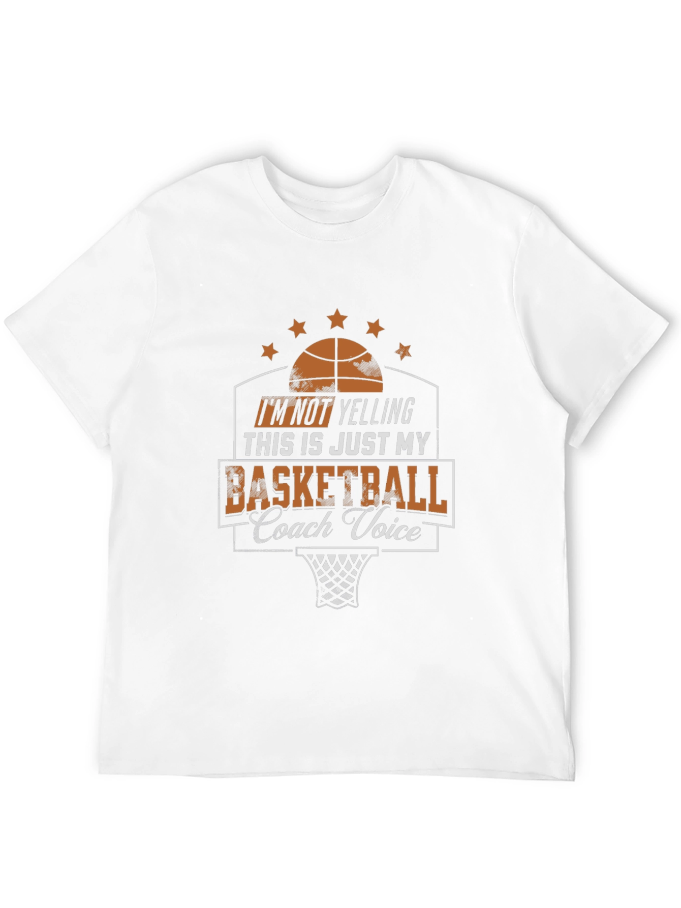 Basketball Coach Voice Graphic T-Shirt