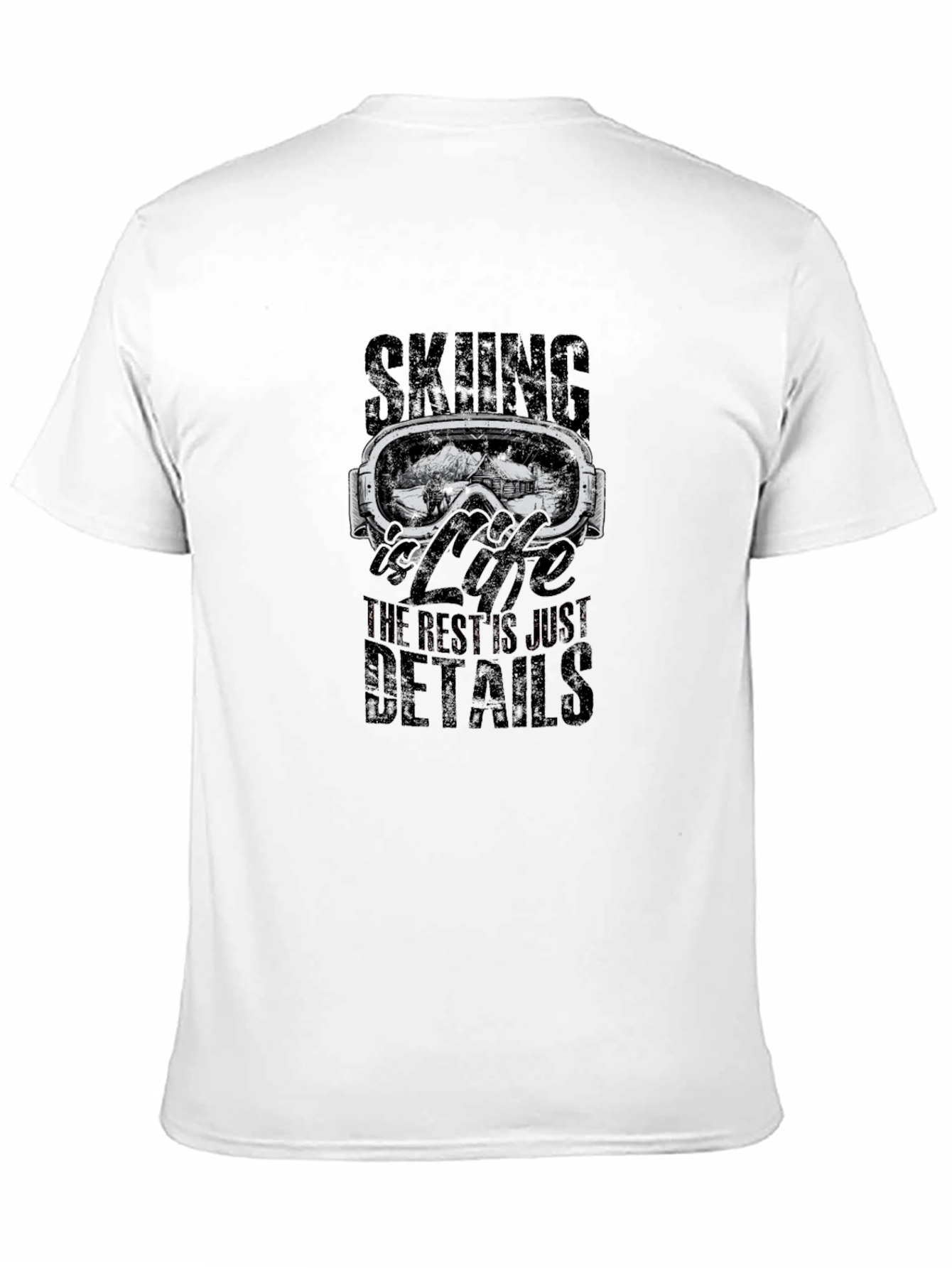 Skiing is Life T-Shirt - Mountain Goggle Graphic Tee