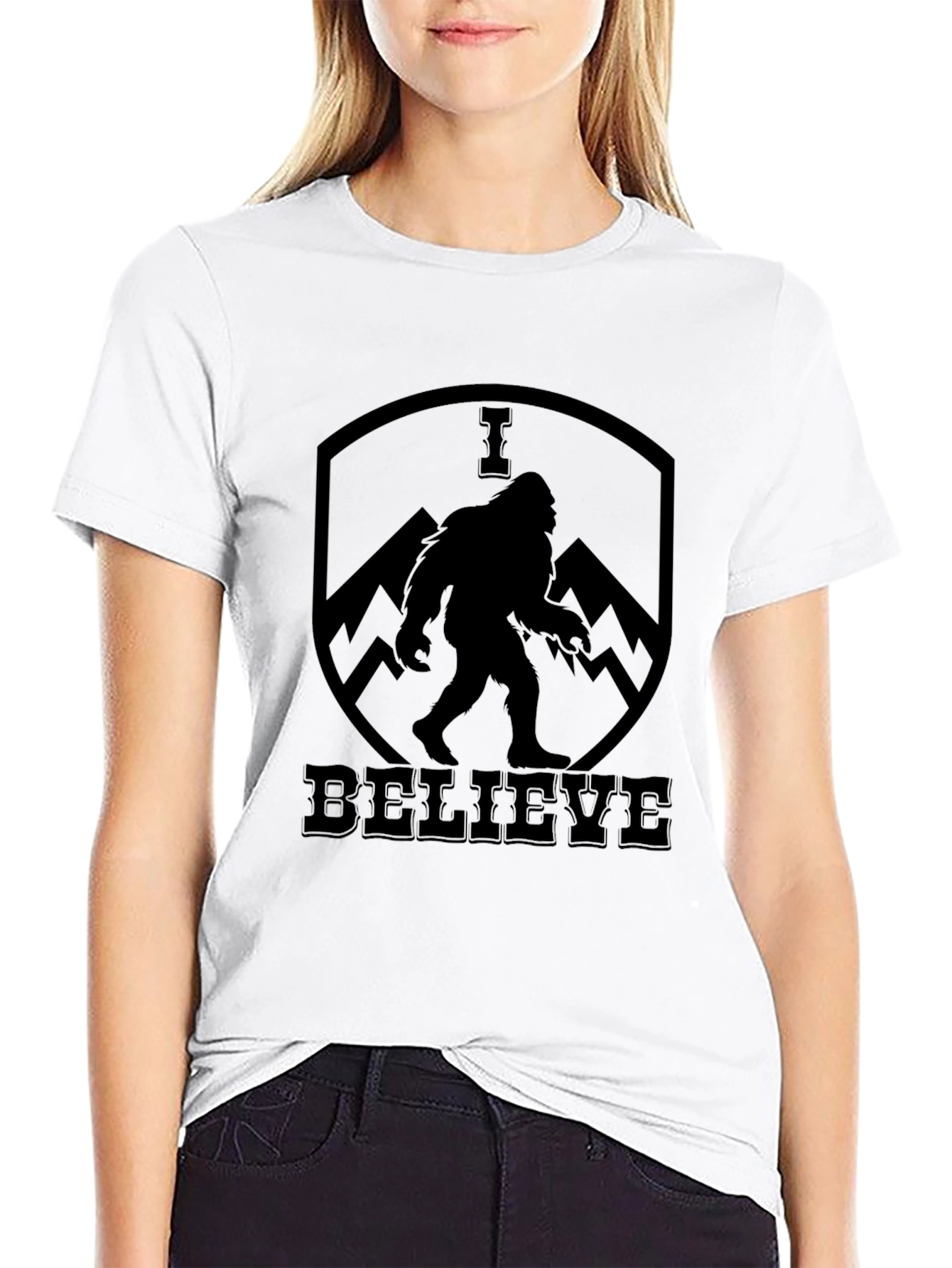 I Believe Bigfoot T-Shirt - Black