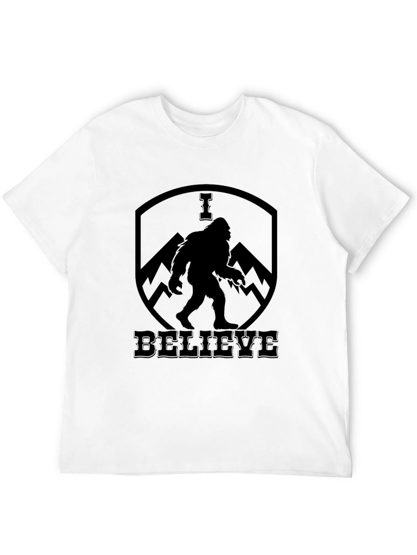 I Believe Bigfoot T-Shirt - Black