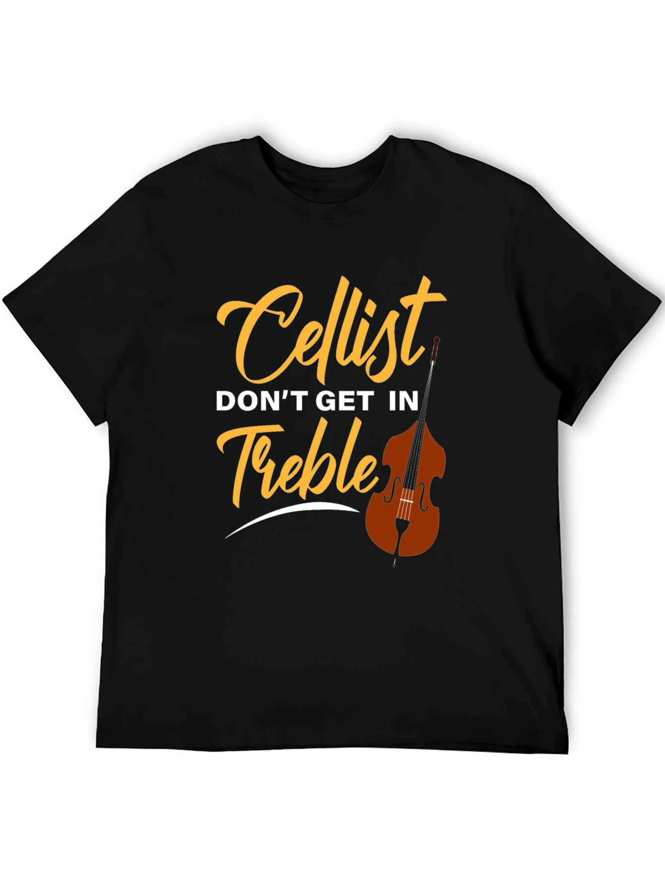 Cellist Treble Music T-Shirt - Unisex