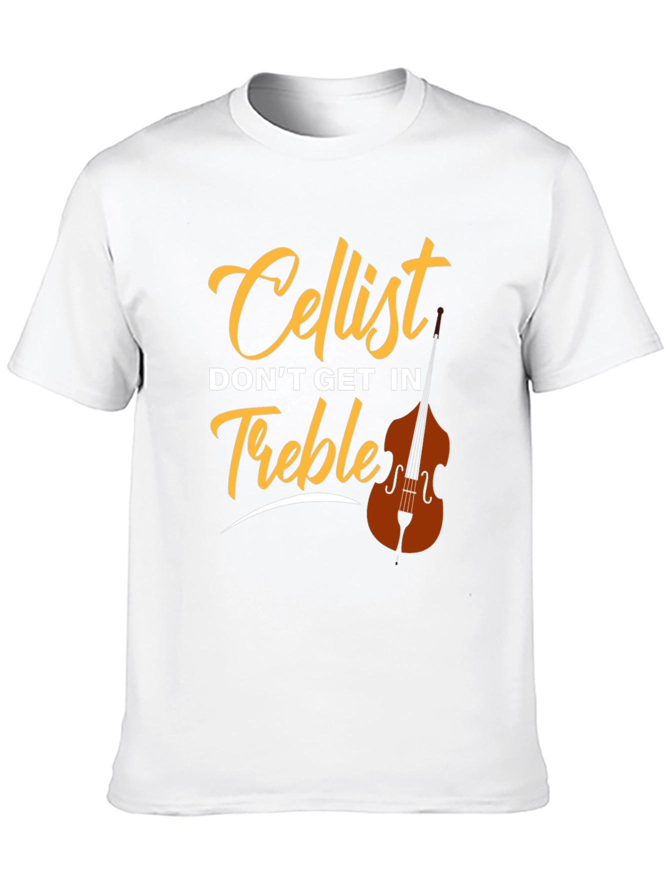 Cellist Treble Music T-Shirt - Unisex