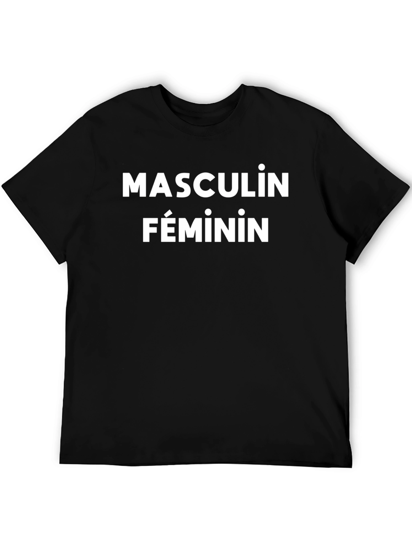 Masculin Féminin Graphic Tee - Unisex Black T-Shirt