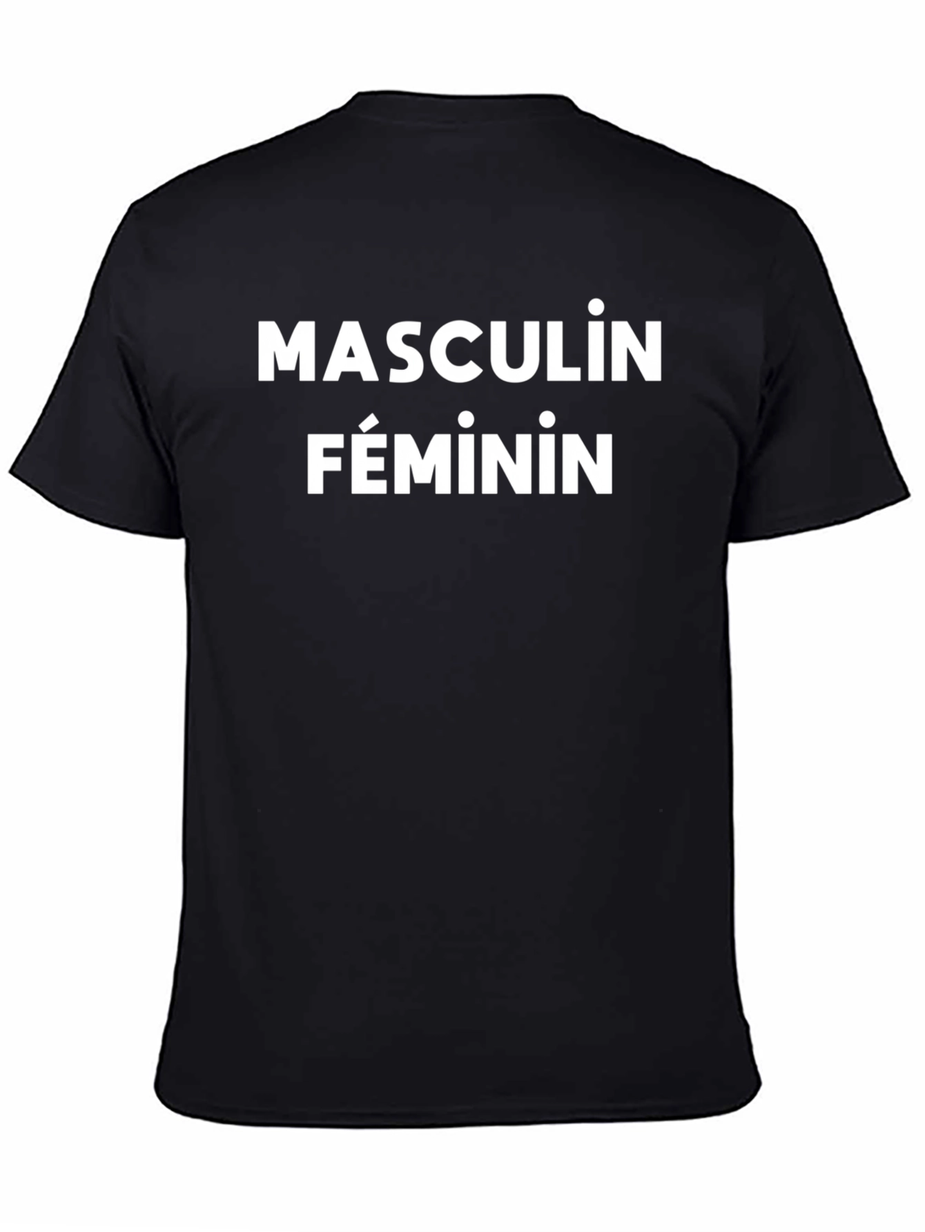 Masculin Féminin Graphic Tee - Unisex Black T-Shirt
